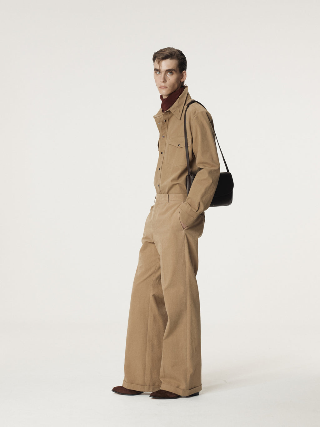 Recto - Crease Detail Western Shirt (Desert) product image 3 | TRAB K-Fashion Australia