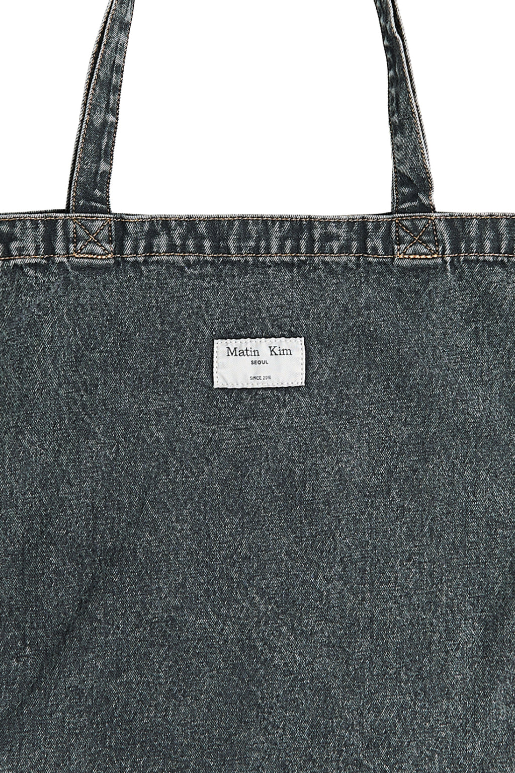 Matin Kim - Matin Stitch Denim Ecobag (Black) product image 4 | TRAB K-Fashion Australia