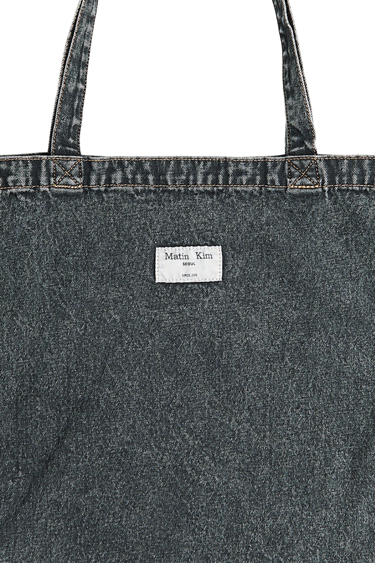 Matin Kim - Matin Stitch Denim Ecobag (Black) product image 4 | TRAB K-Fashion Australia