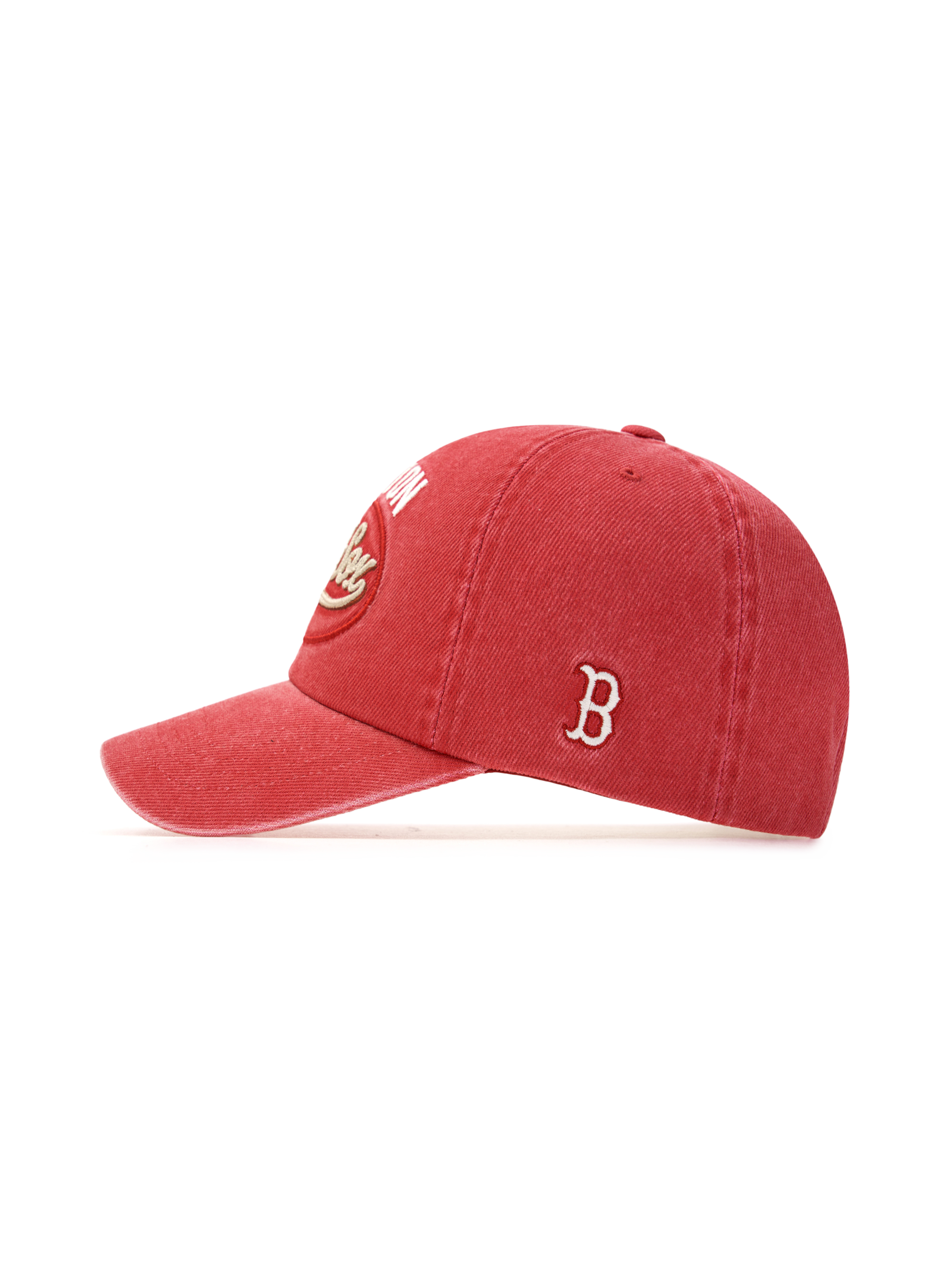 MLB Korea - MLB Varsity Vintage Cultive Stitching Unstructured Ball Cap Boston Red Sox (Red) product image 3 | TRAB K-Fashion Australia