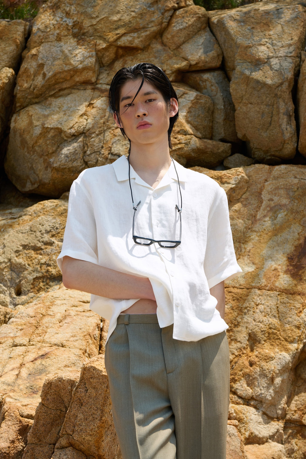 STU - Linen Shirt (Ivory) product image 3 | TRAB K-Fashion Australia