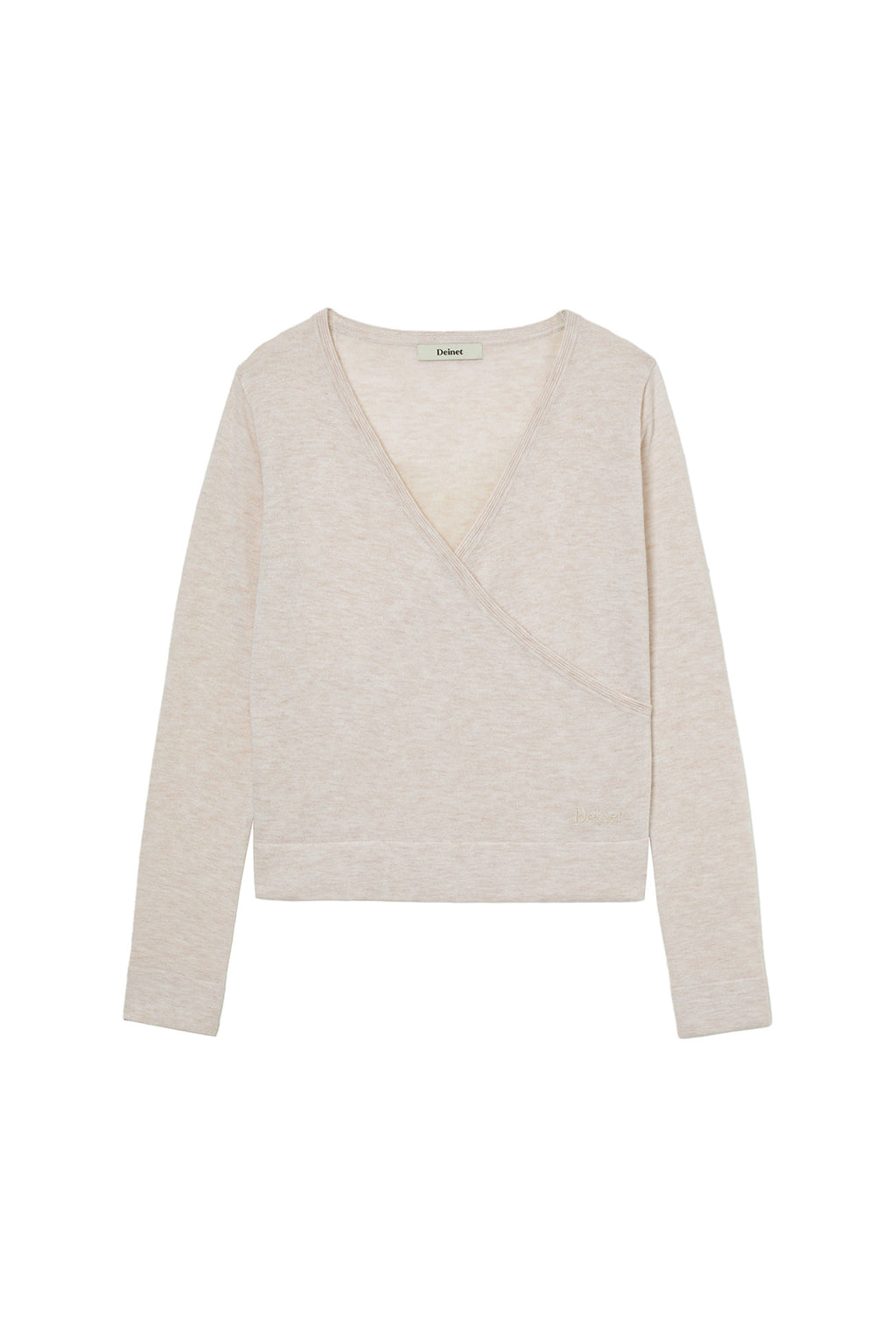 Deinet - V-Neck Metal Knit (Ivory) product image 1 | TRAB K-Fashion Australia