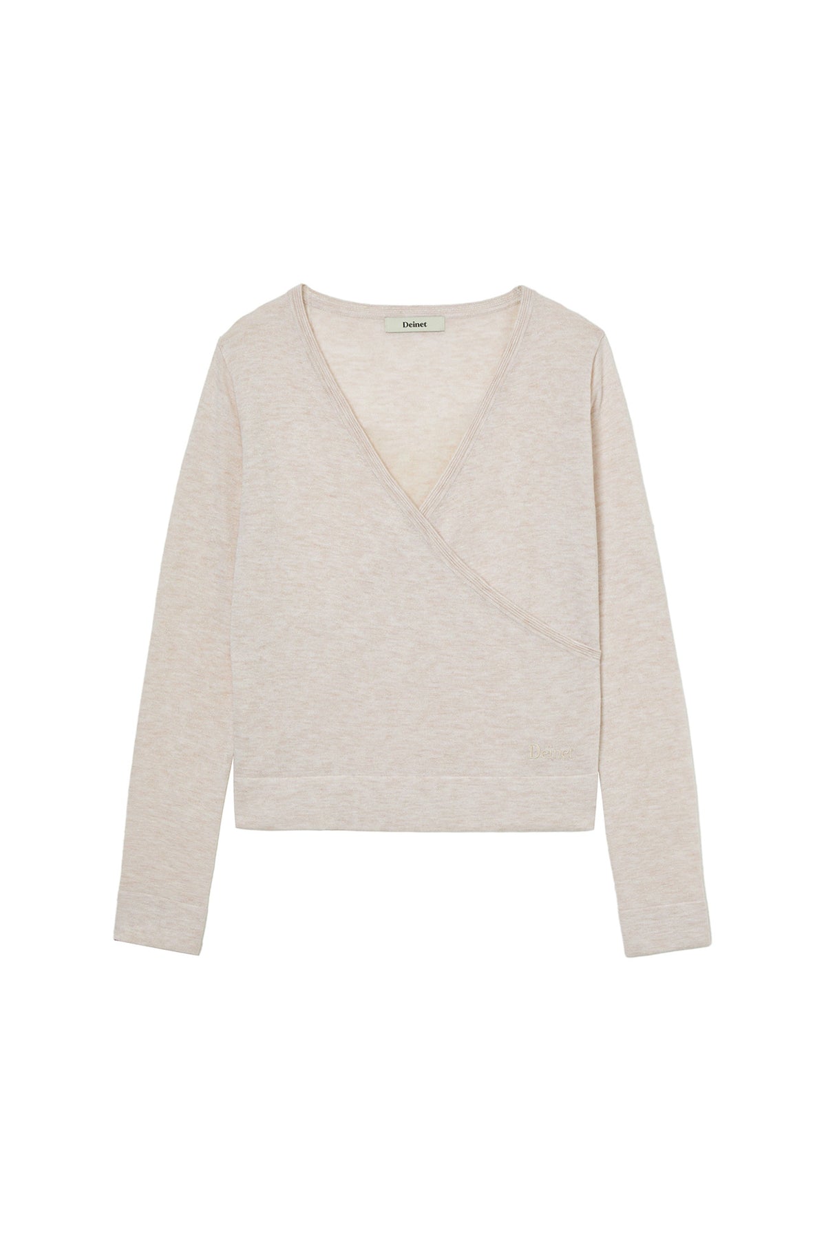 Deinet - V-Neck Metal Knit (Ivory) product image 1 | TRAB K-Fashion Australia