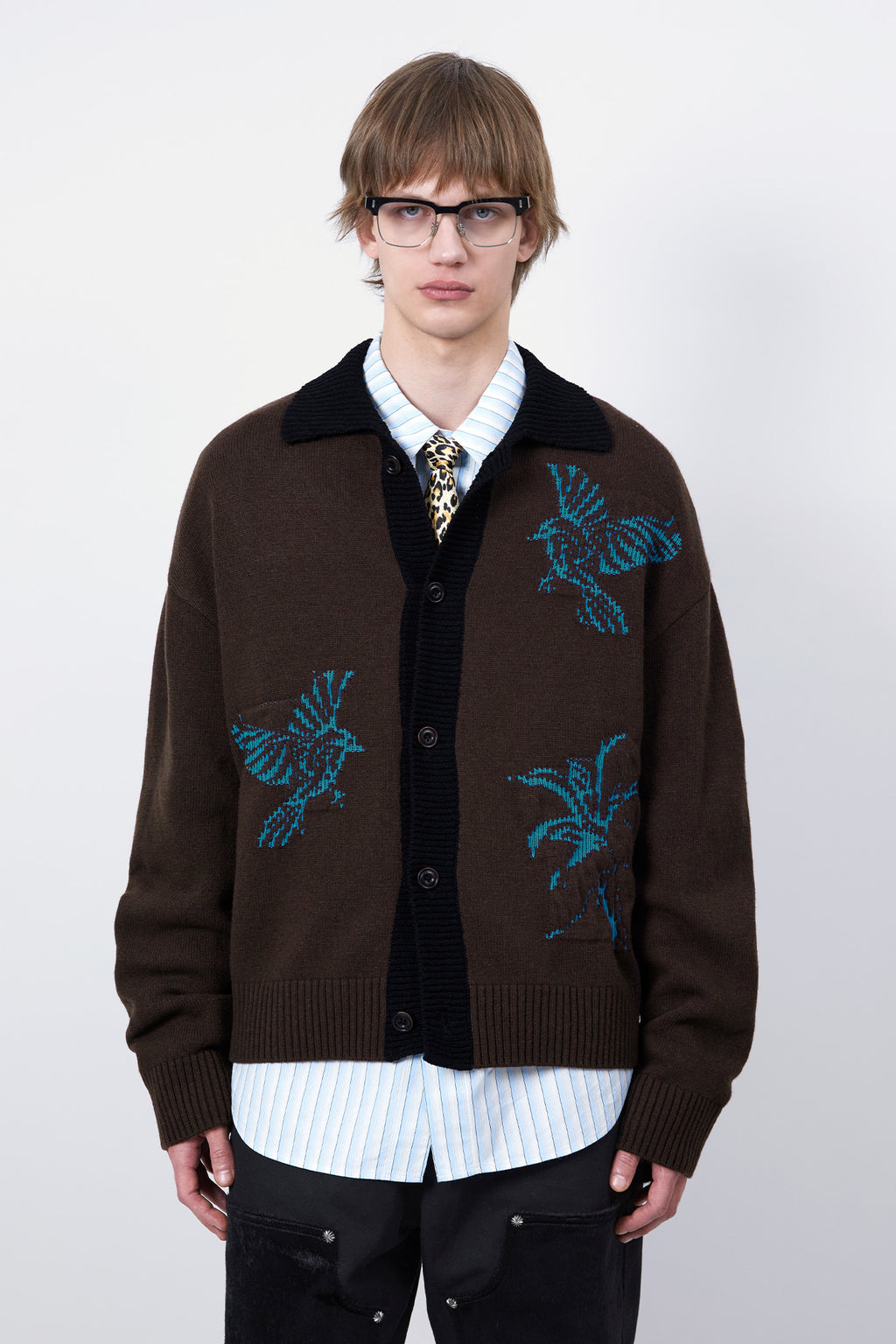 Andersson Bell - Stripe Layered Shirt (Blue) product image 6 | TRAB K-Fashion Australia