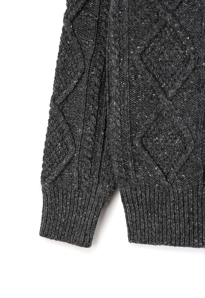 Art if acts - Fisherman Cable Sweater (Charcoal) product image 11 | TRAB K-Fashion Australia