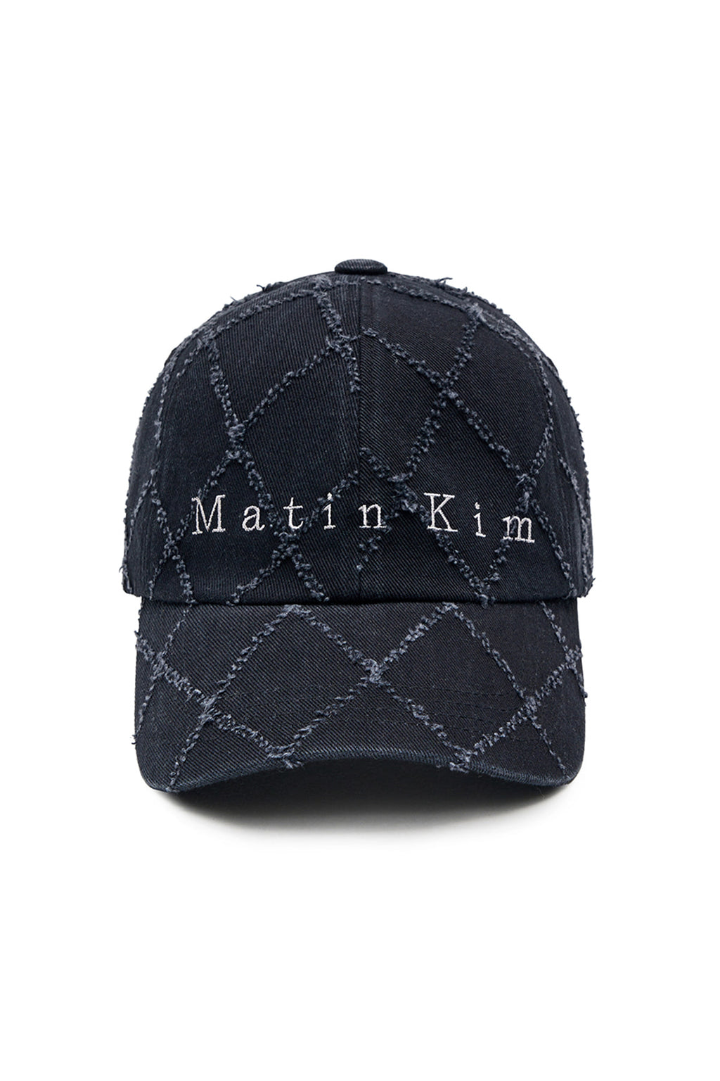Matin Kim - Matin Typo Quilted Ball Cap (Charcoal) product image 1 | TRAB K-Fashion Australia