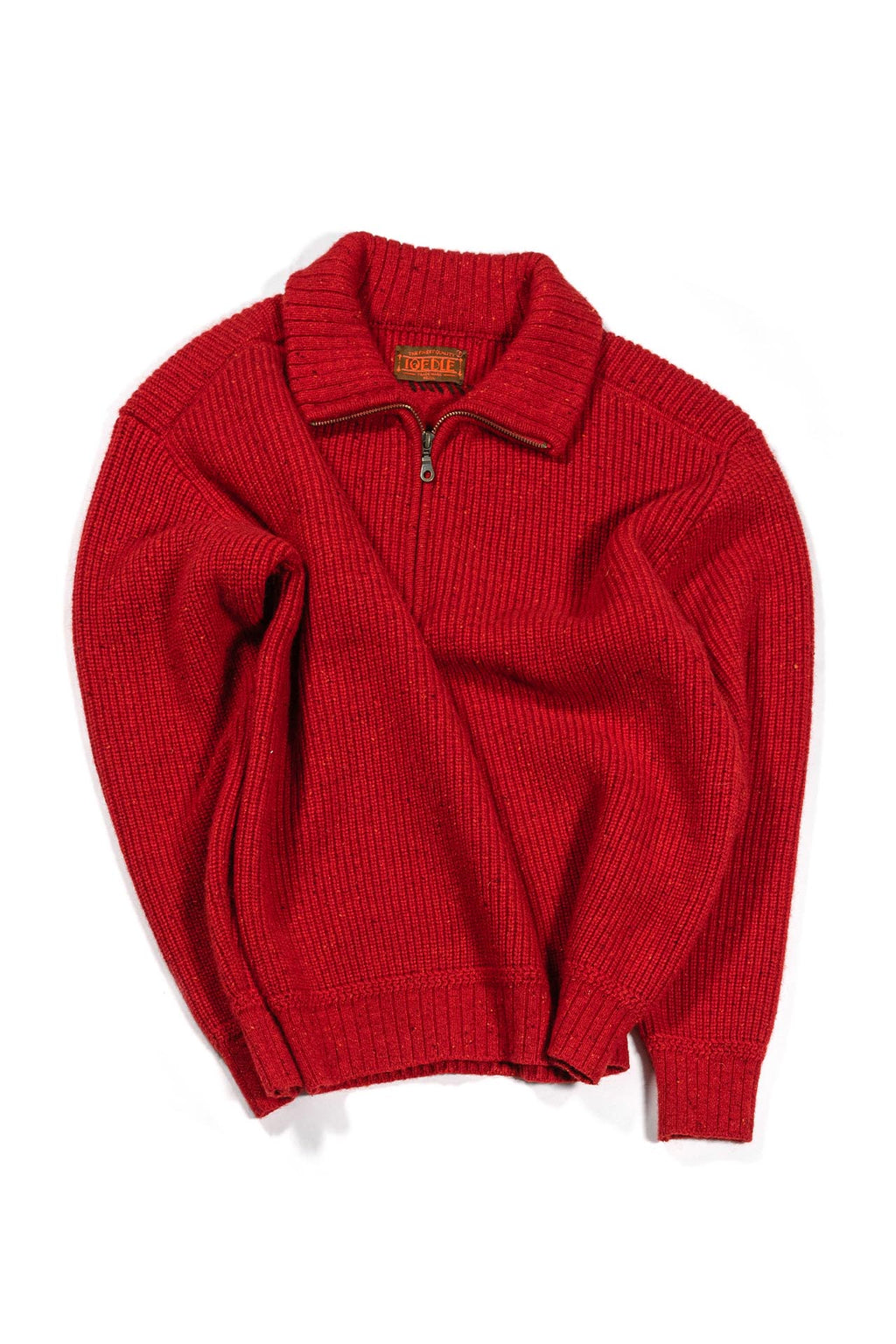 Ioedle - Building Forest Wool Blend Half Zip-Up Knit Pullover (Red) product image 1 | TRAB K-Fashion Australia