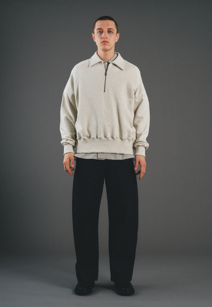 Art if acts - Half Zipup Sweat Shirt (Oatmeal) product image 2 | TRAB K-Fashion Australia