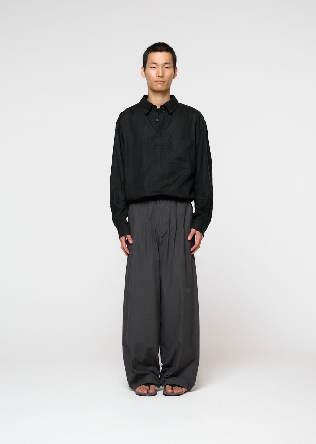 Amomento - Linen Pullover (Black) product image 2 | TRAB K-Fashion Australia