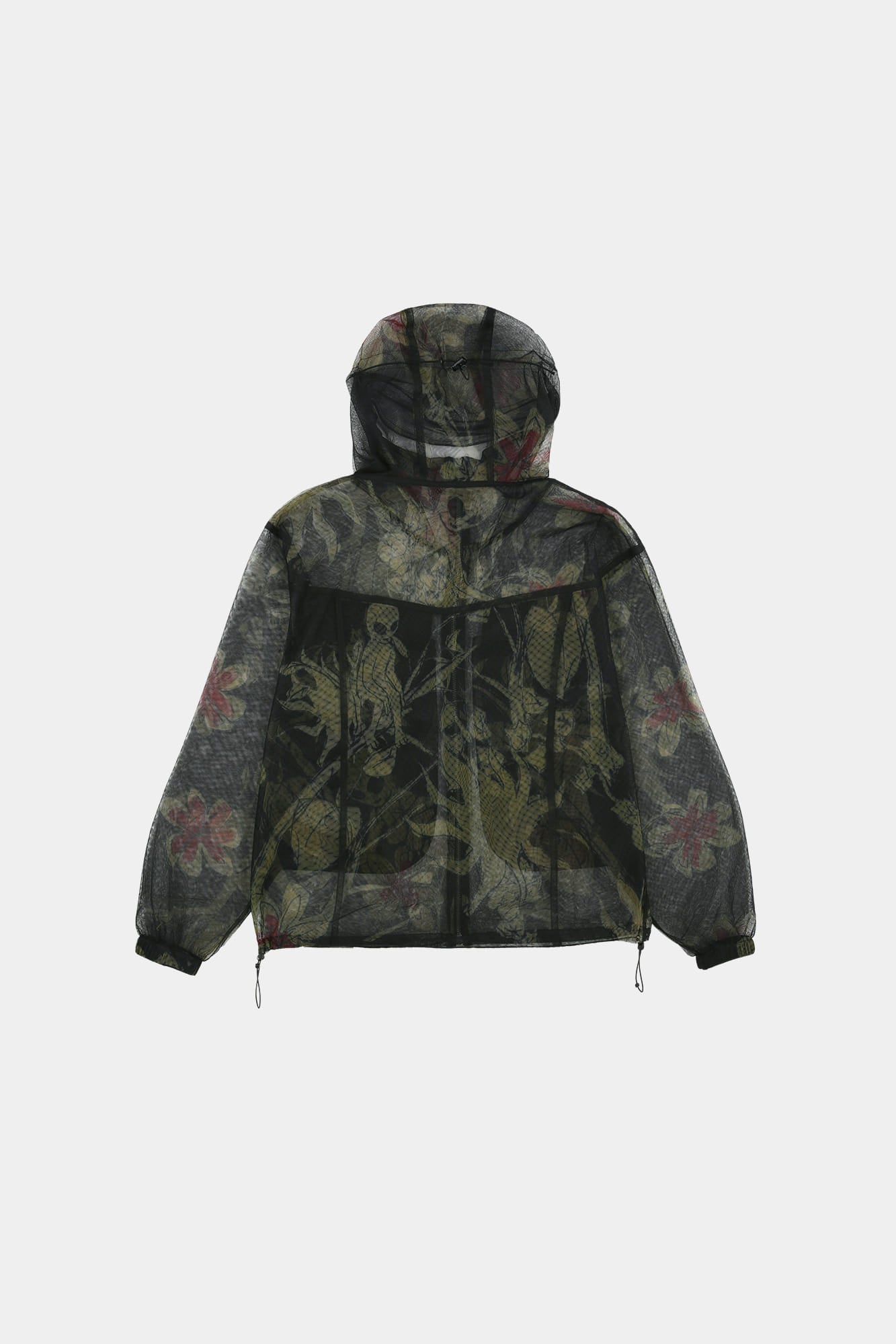 Andersson Bell - Flower Sheer Hoodie Jacket (Black) product image 9 | TRAB K-Fashion Australia