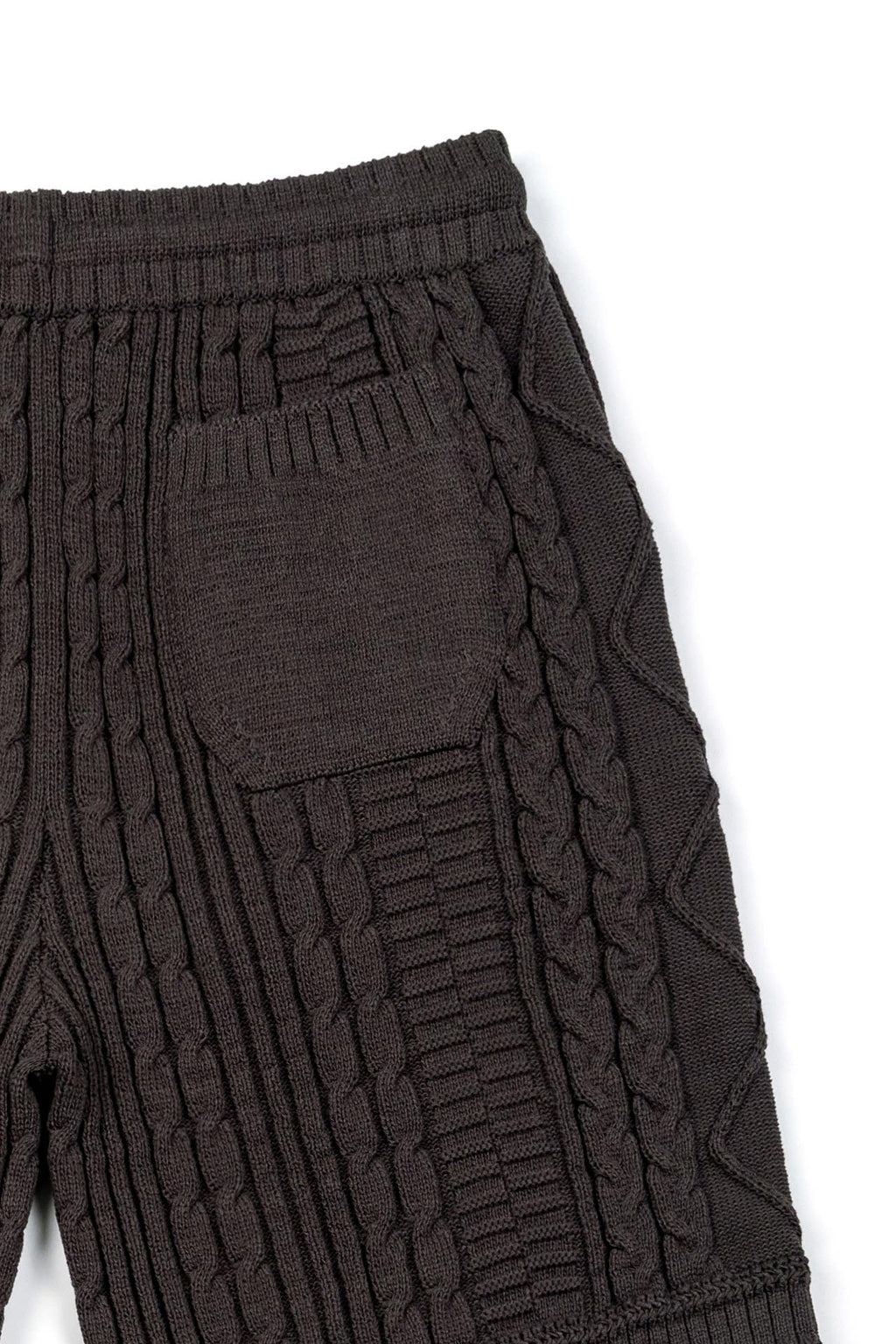 Ioedle - Seeping New Town Cable Knit Shorts (Charcoal) product image 6 | TRAB K-Fashion Australia