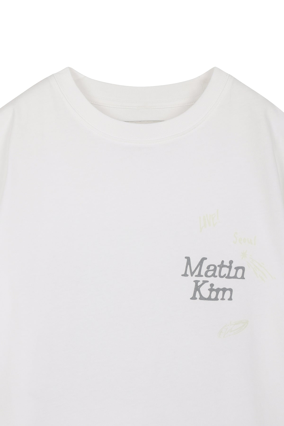 Matin Kim - Animal Graffiti Graphic Oversize Top (White) product image 3 | TRAB K-Fashion Australia