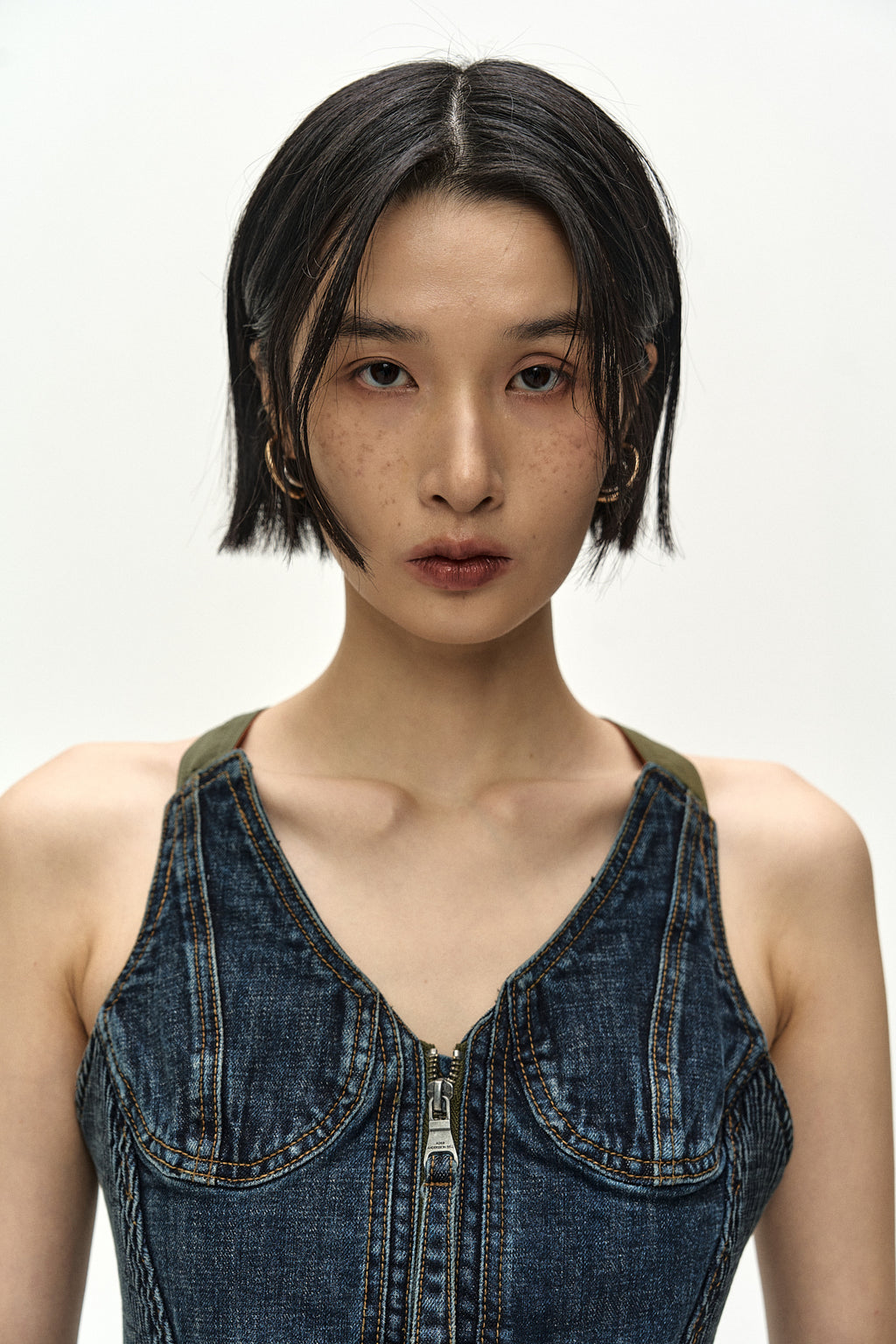 Andersson Bell - Military Ma-1 Harness Denim Dress (blue) (Blue) product image 7 | TRAB K-Fashion Australia