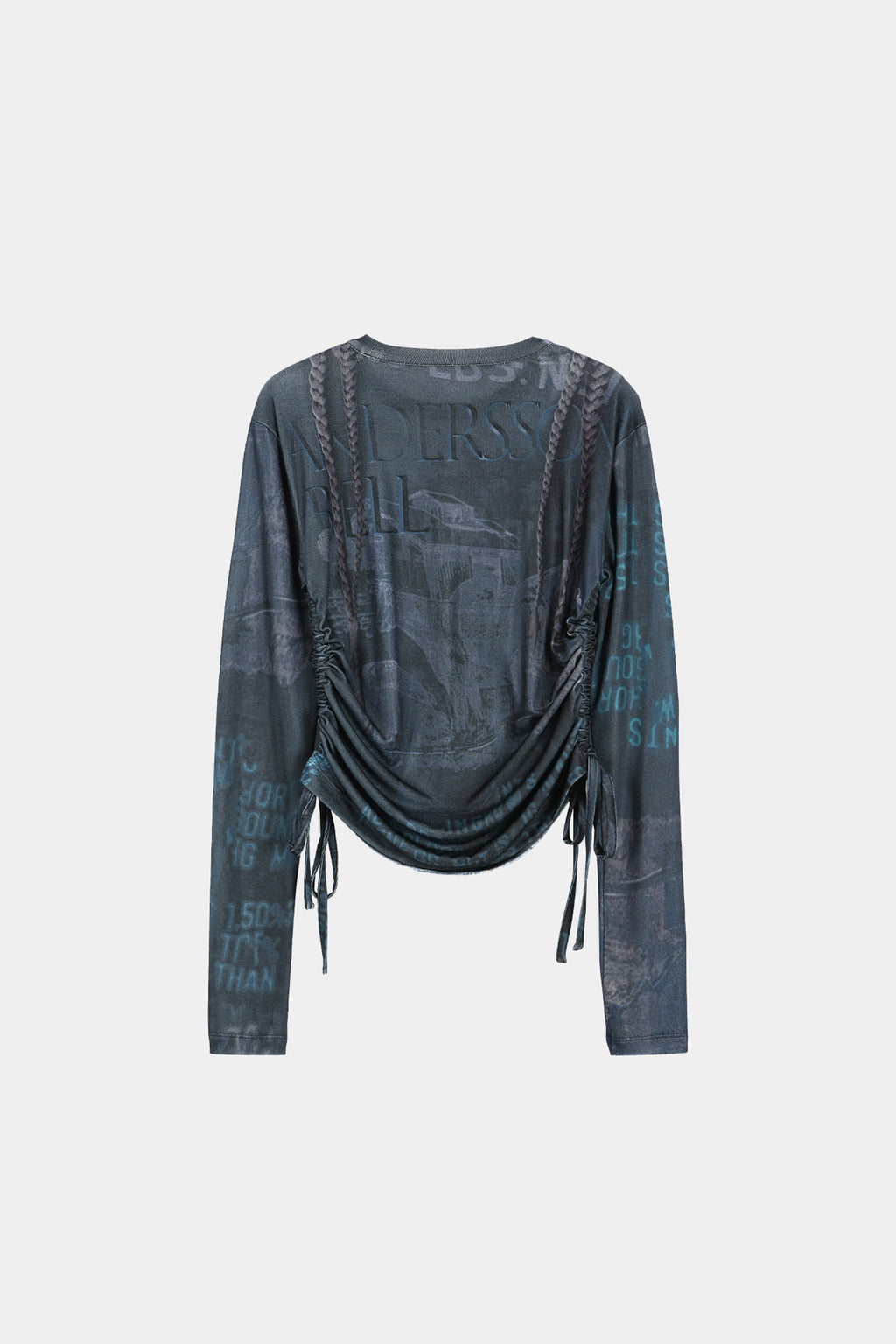 Andersson Bell - Denim Collage Printed Top (Dark Navy) product image 12 | TRAB K-Fashion Australia