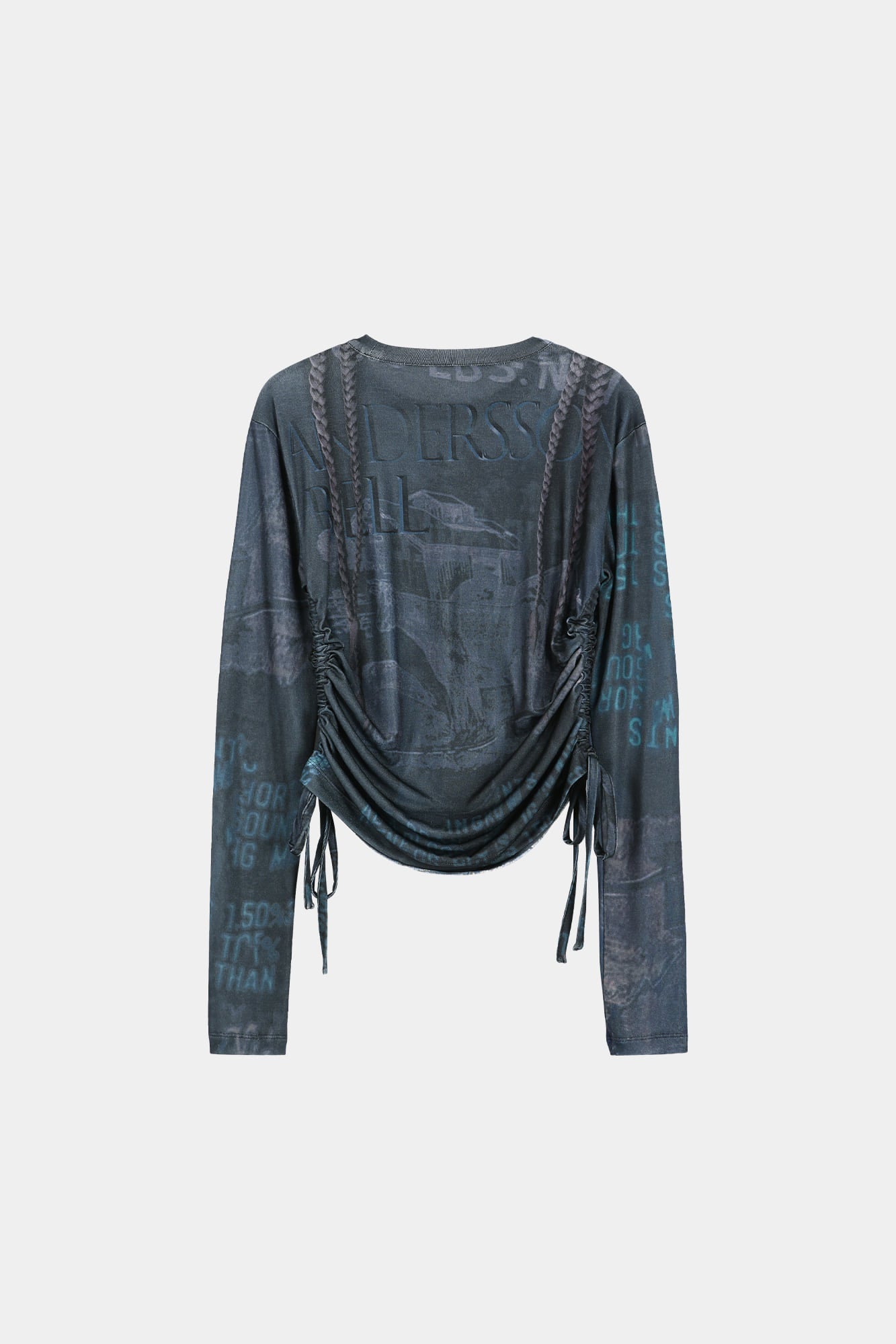 Andersson Bell - Denim Collage Printed Top (Dark Navy) product image 12 | TRAB K-Fashion Australia