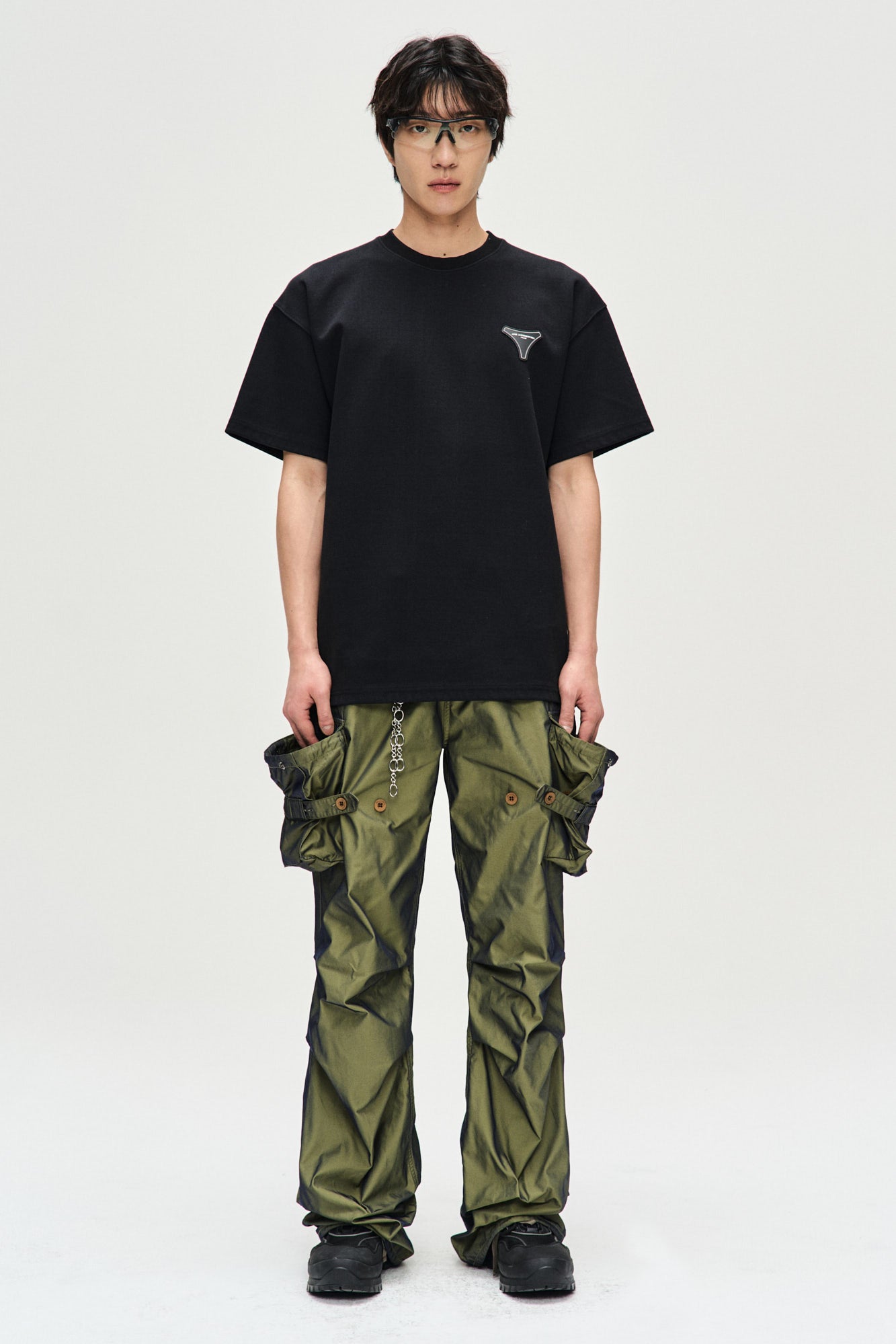 Andersson Bell - Unisex Stool Patch Logo T-Shirts (Black) product image 2 | TRAB K-Fashion Australia