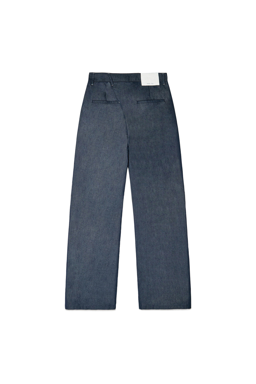 Matin Kim - Back Tuck Detail Denim Like Pants (Navy) product image 2 | TRAB K-Fashion Australia