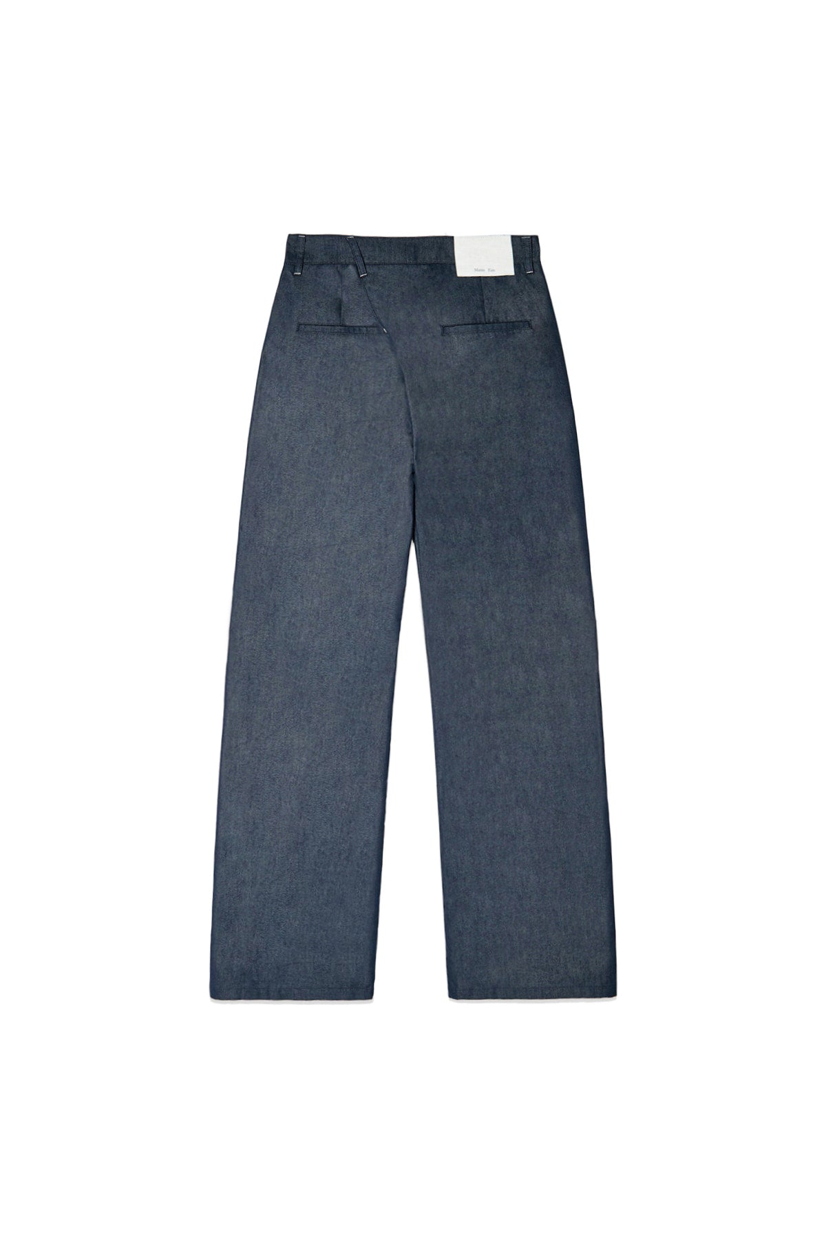 Matin Kim - Back Tuck Detail Denim Like Pants (Navy) product image 2 | TRAB K-Fashion Australia