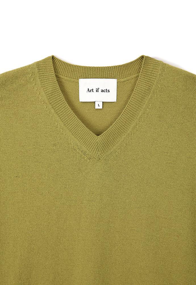 Art if acts - Cashmere V-Neck Knit (Sprout) product image 8 | TRAB K-Fashion Australia