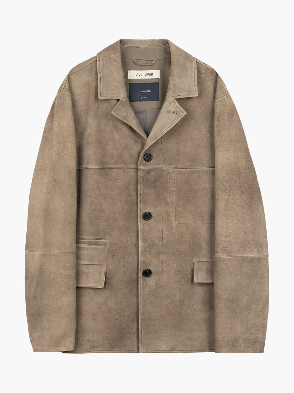 Jiyong Kim - Goat Suede Work Jacket (Beige) product image 8 | TRAB K-Fashion Australia