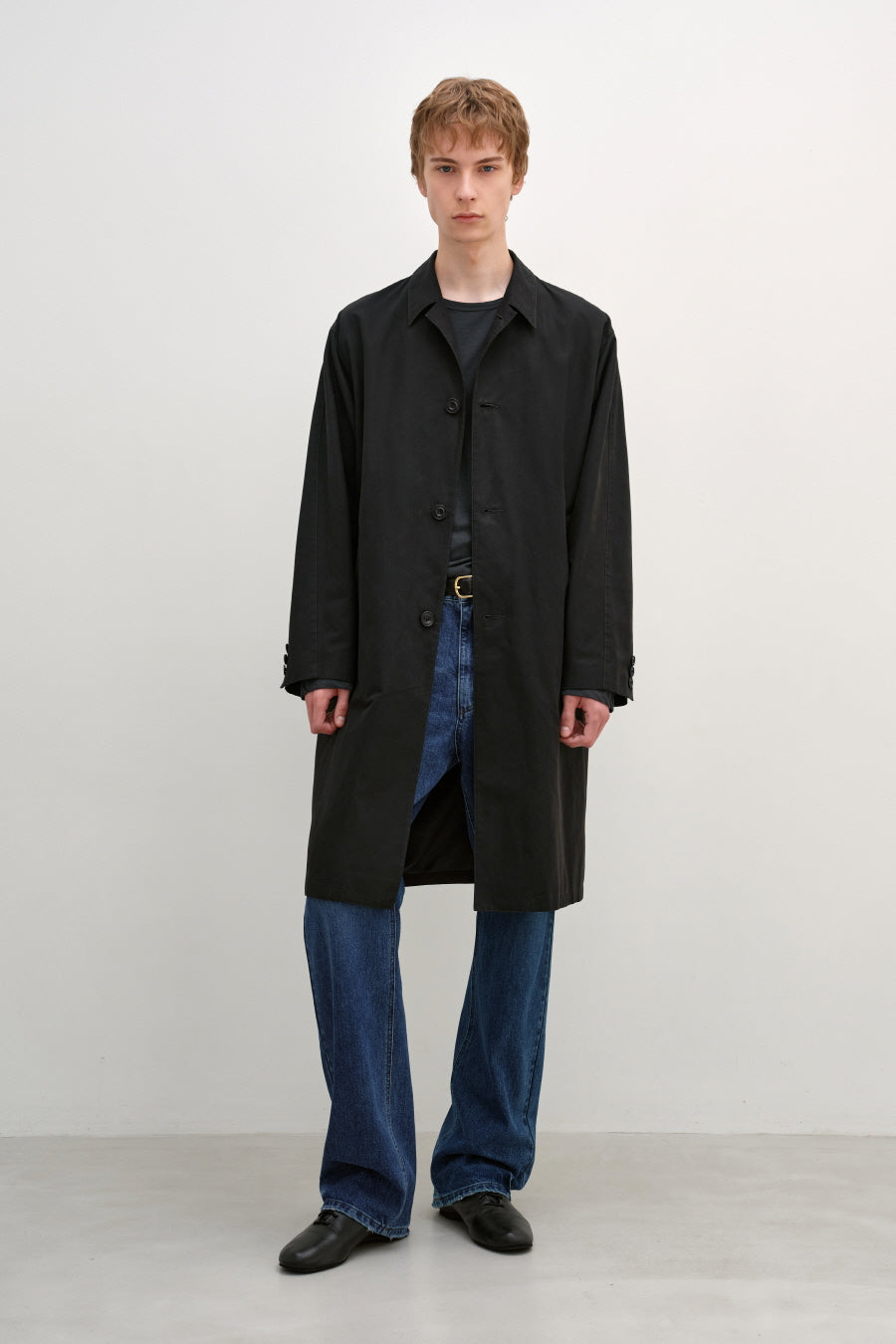Insilence - Single Trench Coat (Black) product image 1 | TRAB K-Fashion Australia