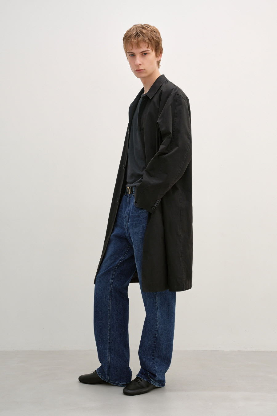 Insilence - Single Trench Coat (Black) product image 2 | TRAB K-Fashion Australia