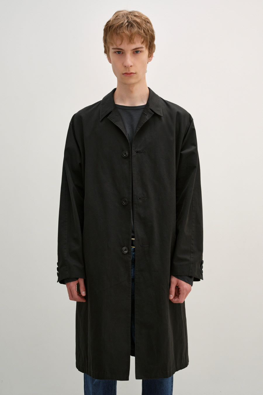 Insilence - Single Trench Coat (Black) product image 3 | TRAB K-Fashion Australia