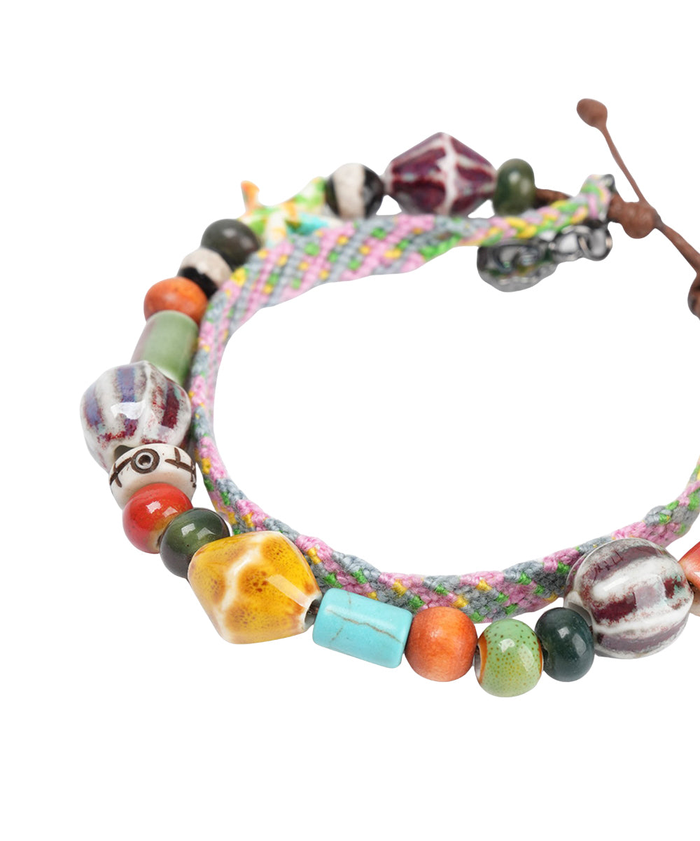 Coyseio - Flower Knotted Bead Bracelet Multi product image 13 | TRAB K-Fashion Australia