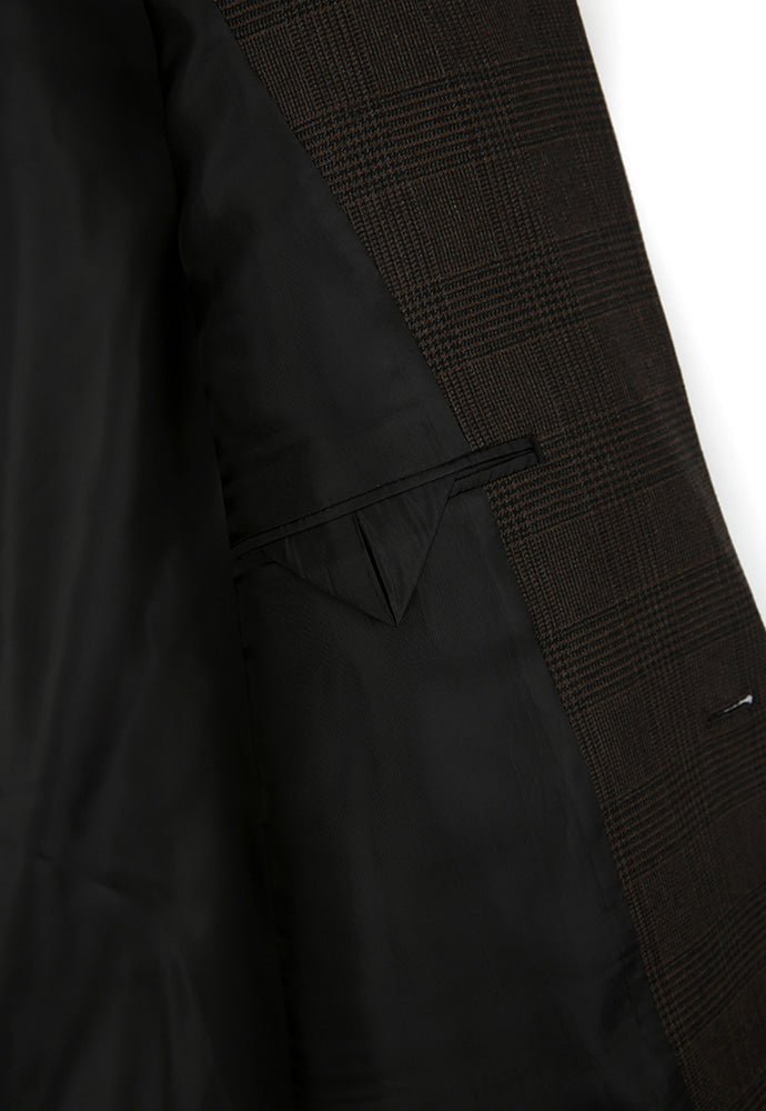 Tonywack - Signature 2-Button Blazer (Dark Brown Check) product image 10 | TRAB K-Fashion Australia