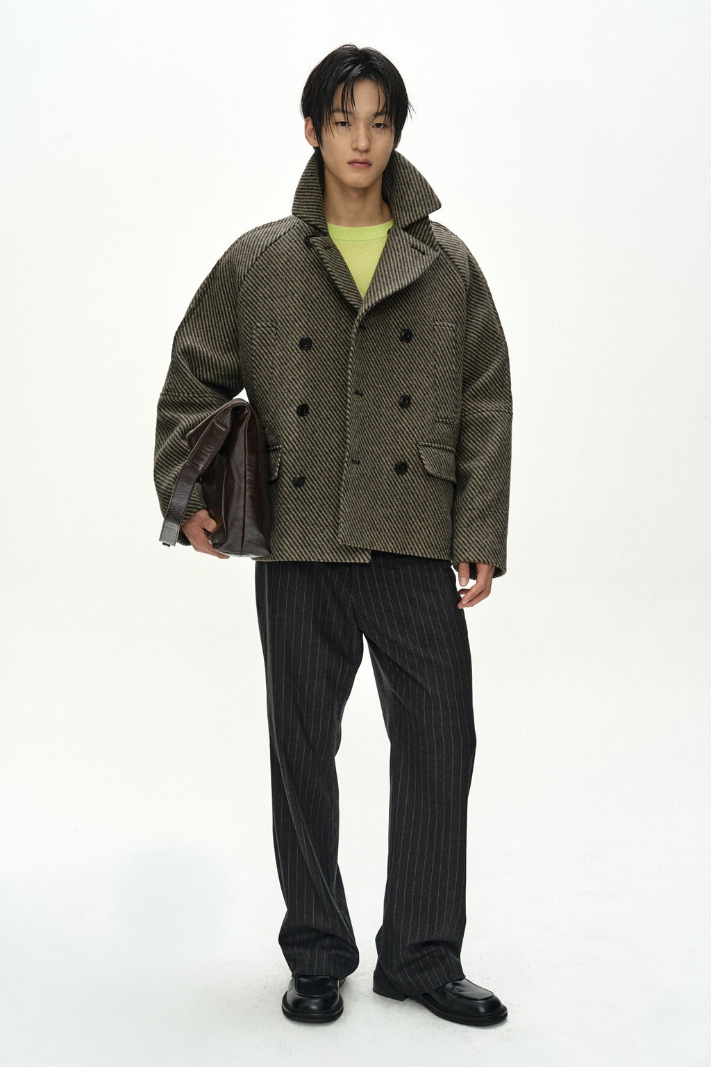 Andersson Bell - Brighton Wool Pea Coat (Brown) product image 1 | TRAB K-Fashion Australia