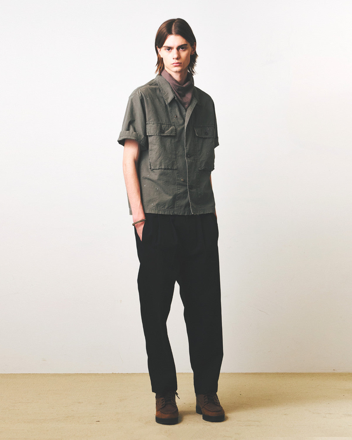 Eastlogue - M43 Mil Half Shirts (Olive Ripstop) product image 1 | TRAB K-Fashion Australia