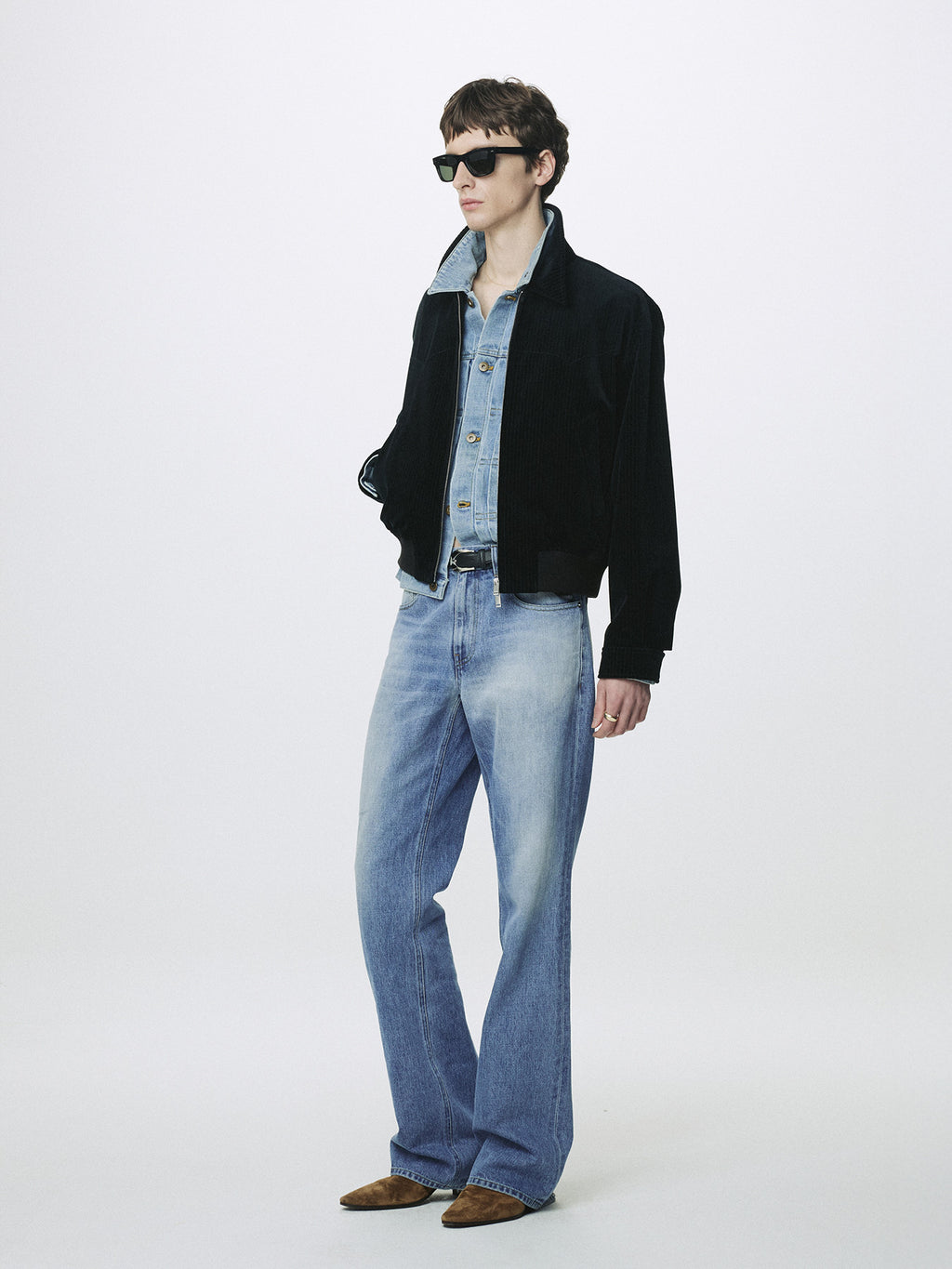 Tonywack - Flared-Leg Distressed Denim Jeans (Faded Blue) product image 8 | TRAB K-Fashion Australia