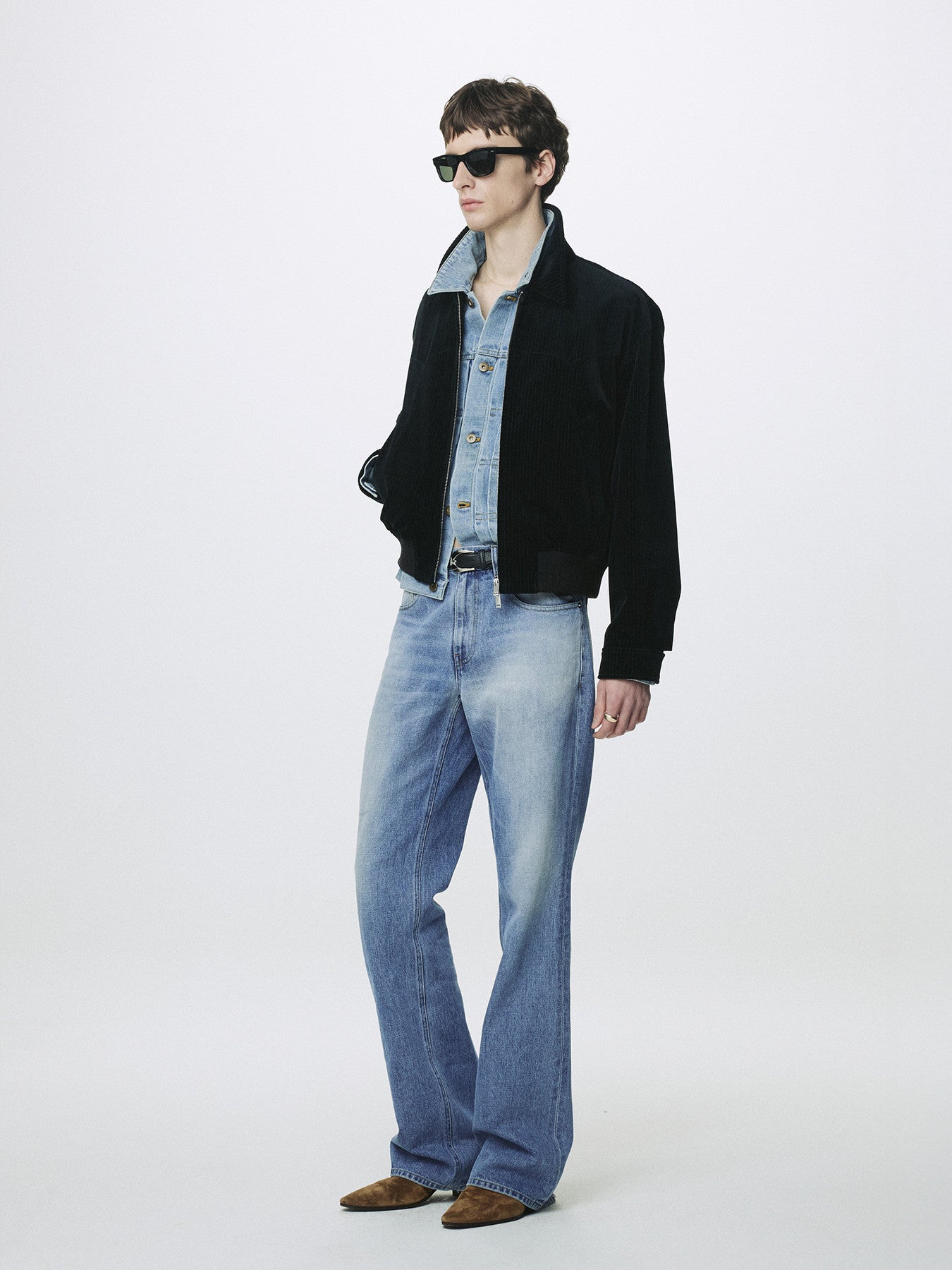 Tonywack - Flared-Leg Distressed Denim Jeans (Faded Blue) product image 8 | TRAB K-Fashion Australia