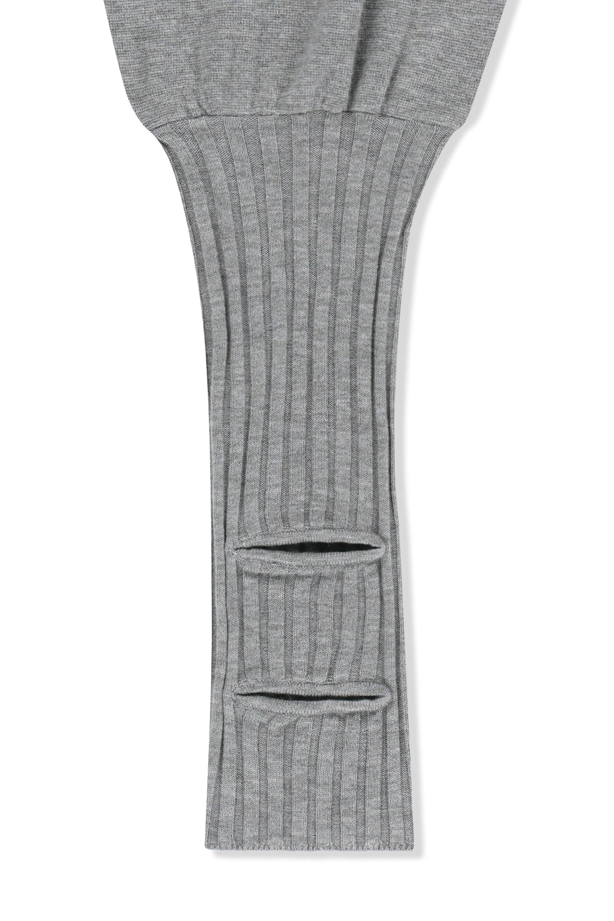 Matin Kim - Leg Warmer Knit Jogger Pants (Grey) product image 5 | TRAB K-Fashion Australia