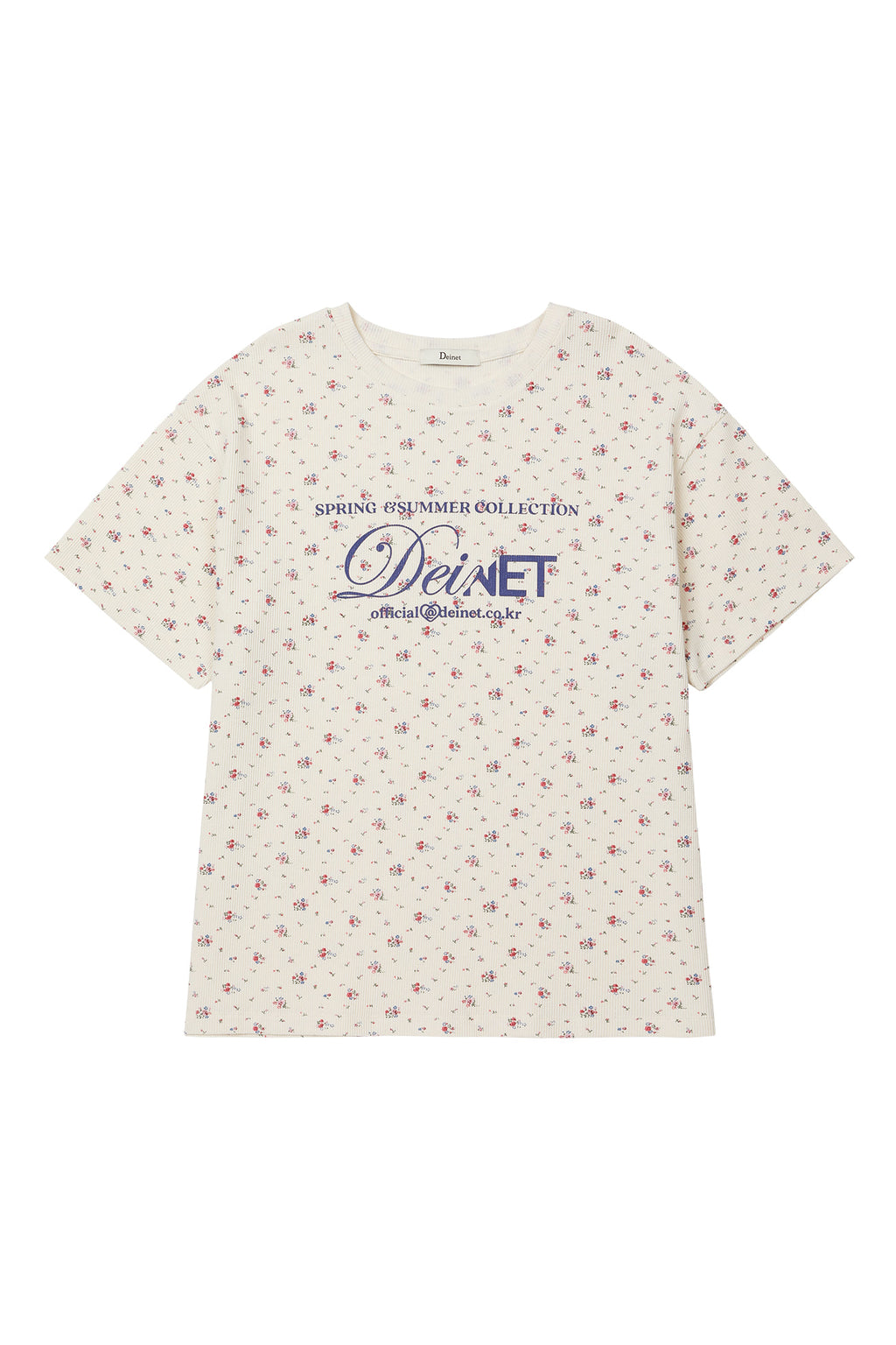 Deinet - Soft Waffle Flower T-Shirt (Ivory) product image 10 | TRAB K-Fashion Australia
