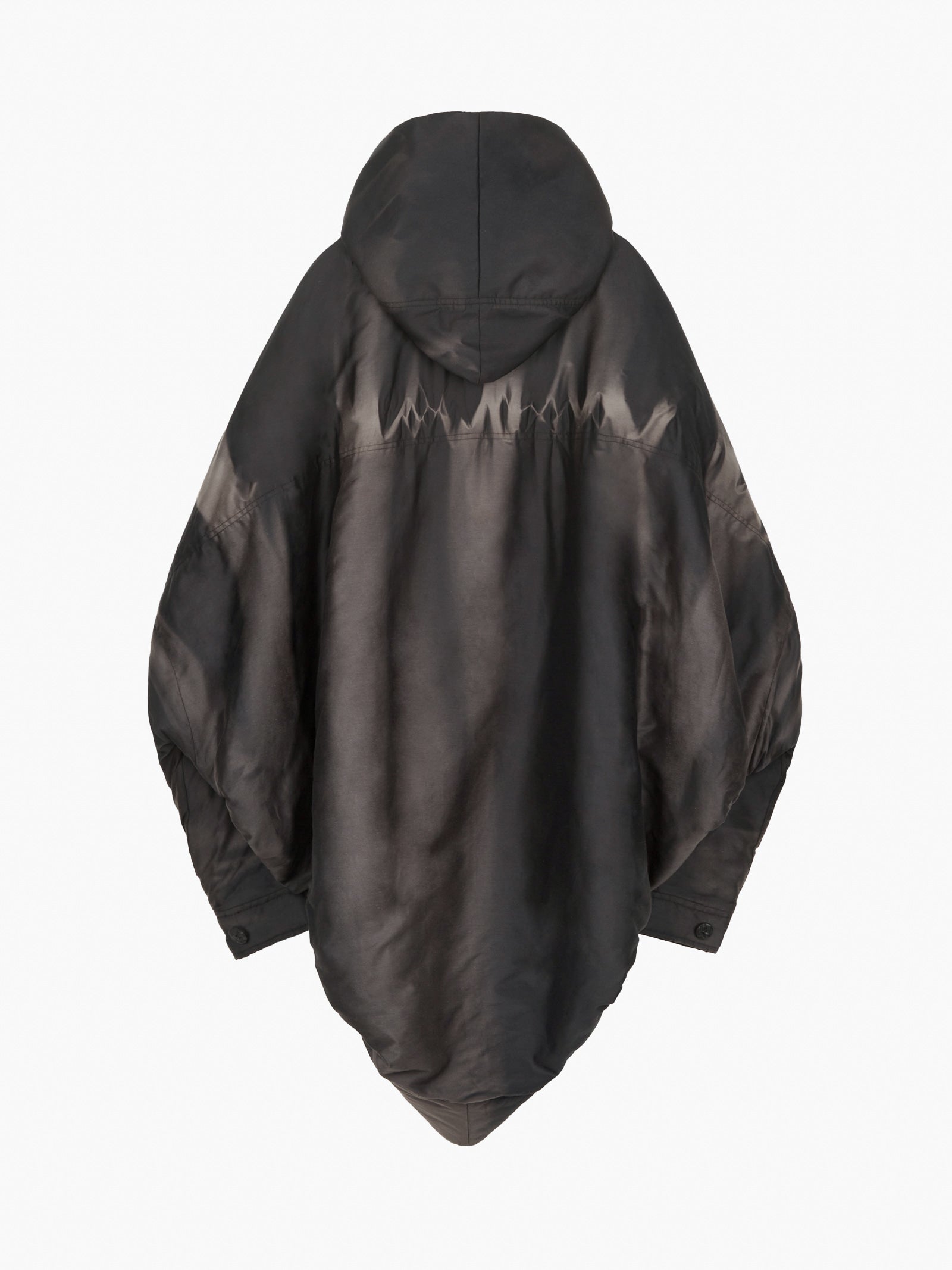 Jiyong Kim - Sun-Bleached Draped Insulated Jacket (Black) product image 10 | TRAB K-Fashion Australia