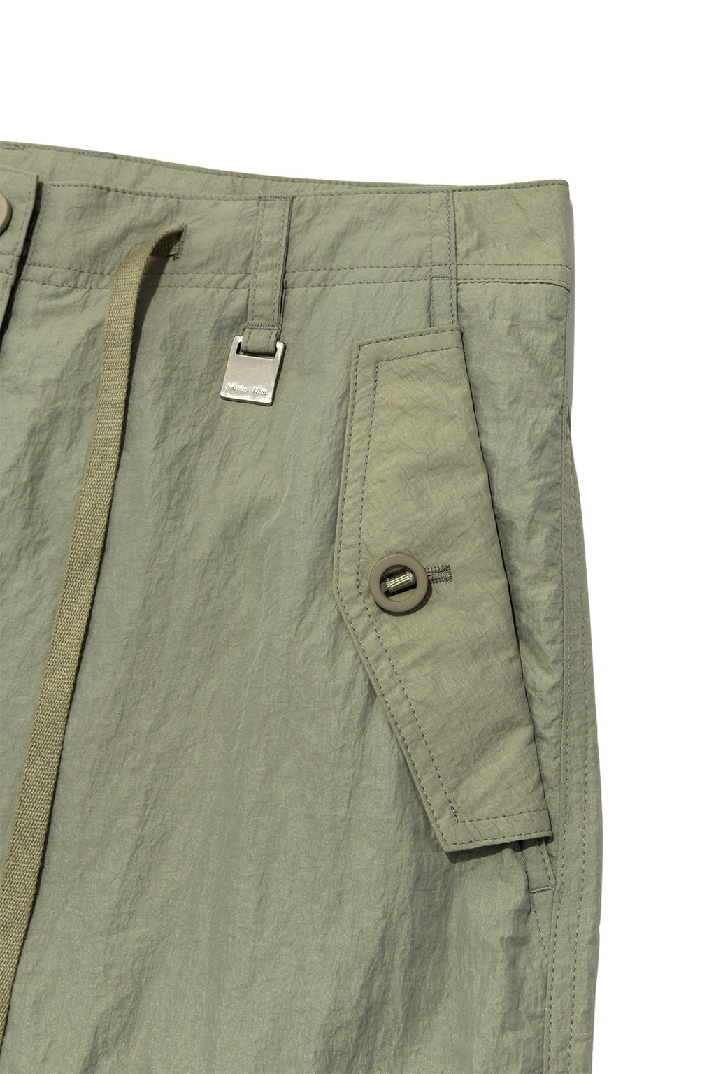Matin Kim - String Nylon Cargo Pants (Khaki) product image 4 | TRAB K-Fashion Australia
