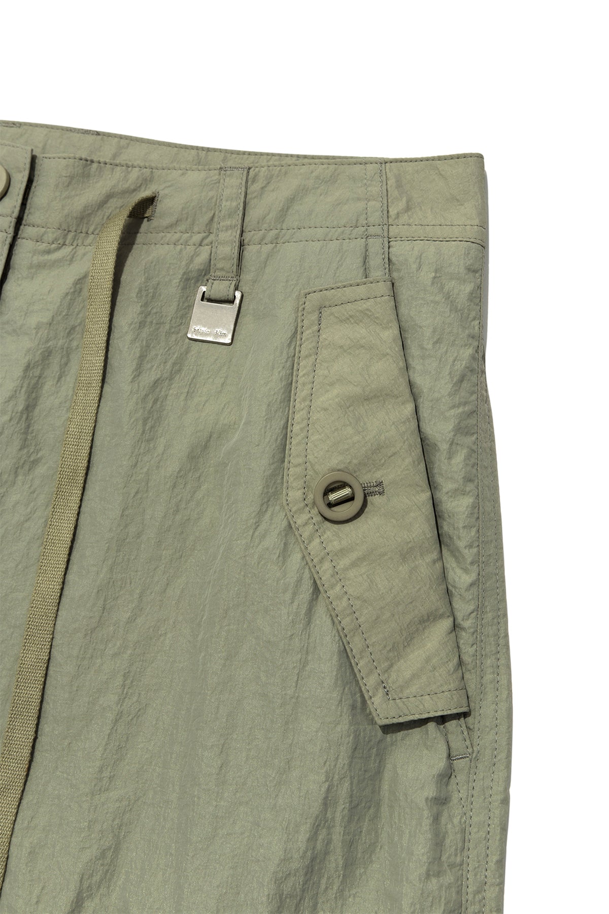 Matin Kim - String Nylon Cargo Pants (Khaki) product image 4 | TRAB K-Fashion Australia