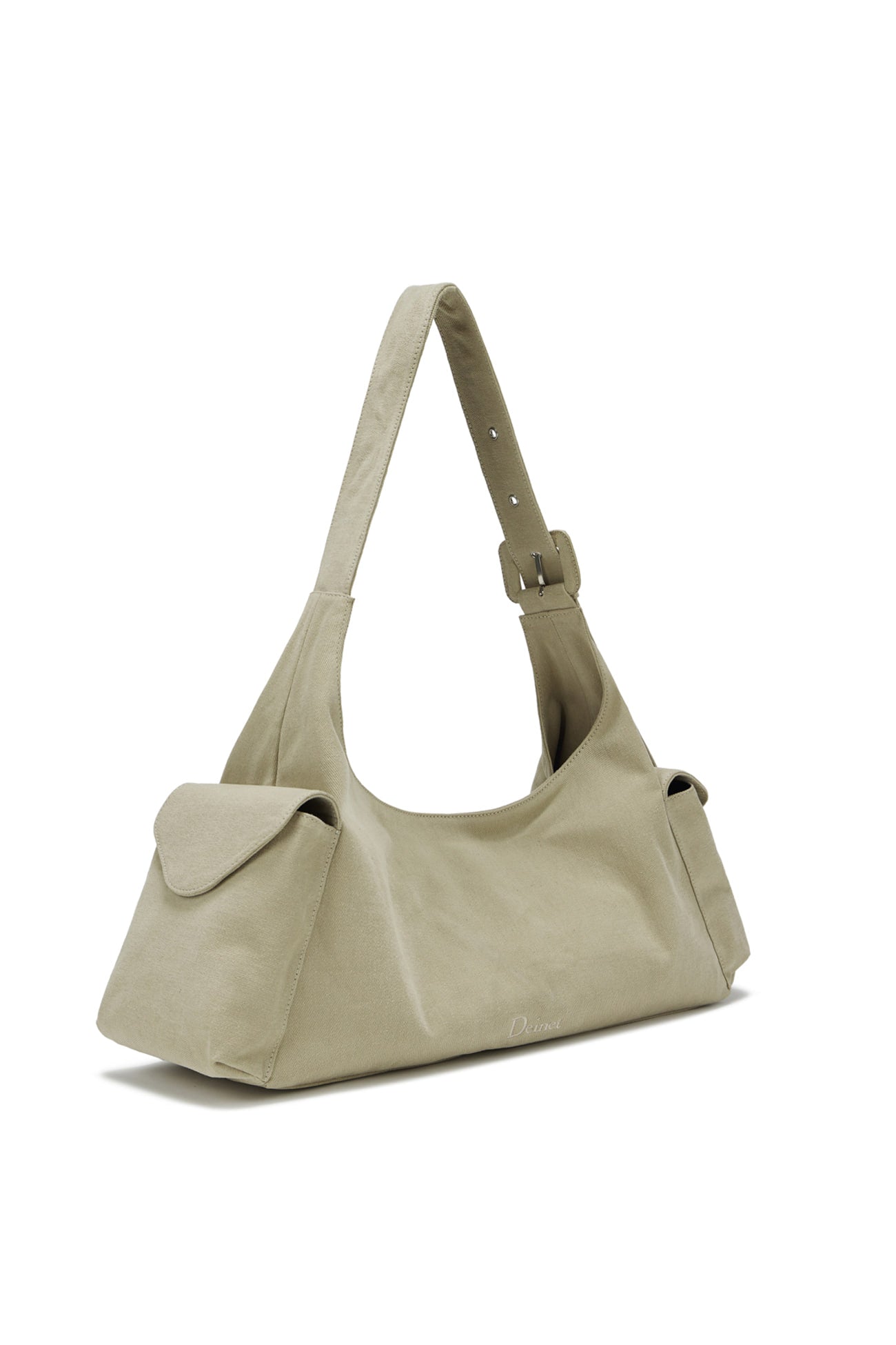 Deinet - Deinet Peach Cotton Buckle Bag (Beige) product image 2 | TRAB K-Fashion Australia