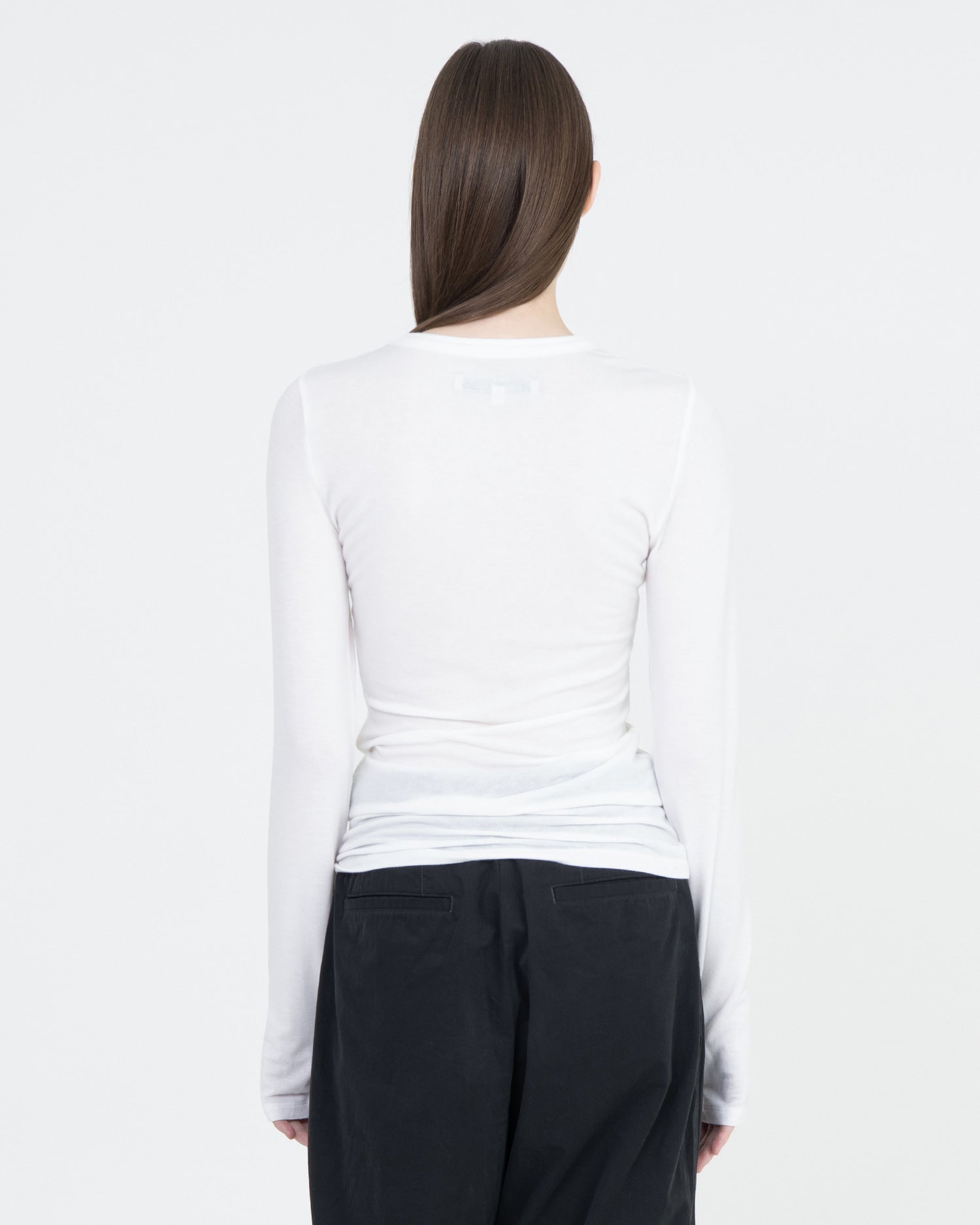 Brownyard - Seethrough Long Sleeve (White) product image 2 | TRAB K-Fashion Australia