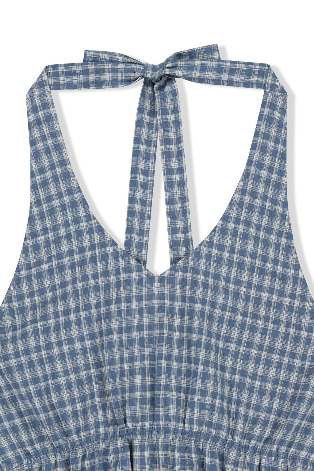 Matin Kim - Halter Neck Shirring Blouse (Blue) product image 3 | TRAB K-Fashion Australia