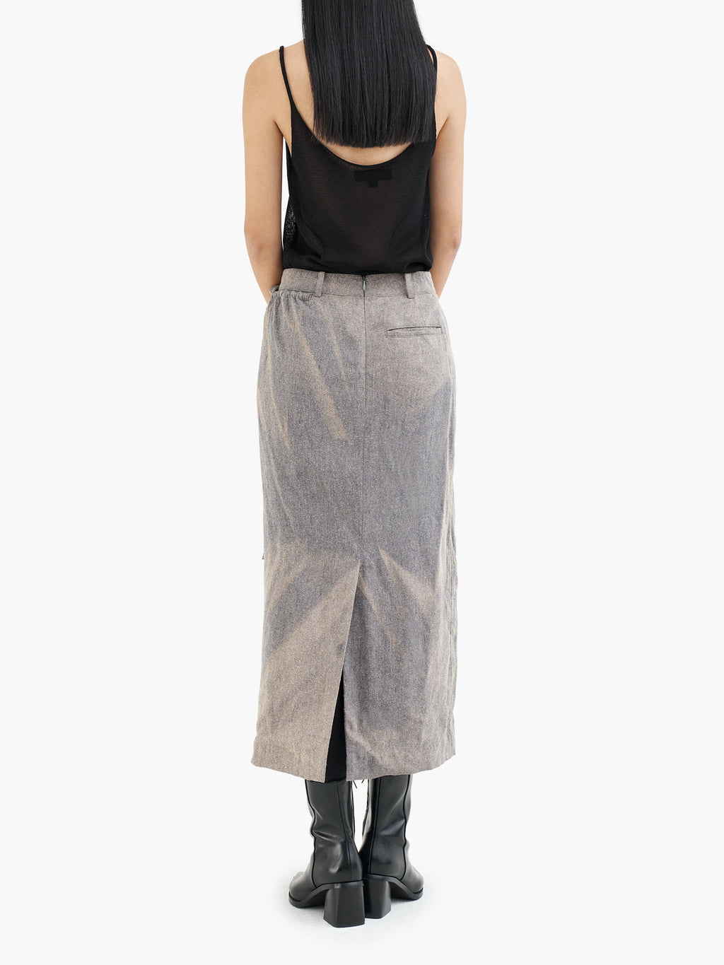Jiyong Kim - Sun-Bleached Layered Skirt (Grey) product image 7 | TRAB K-Fashion Australia