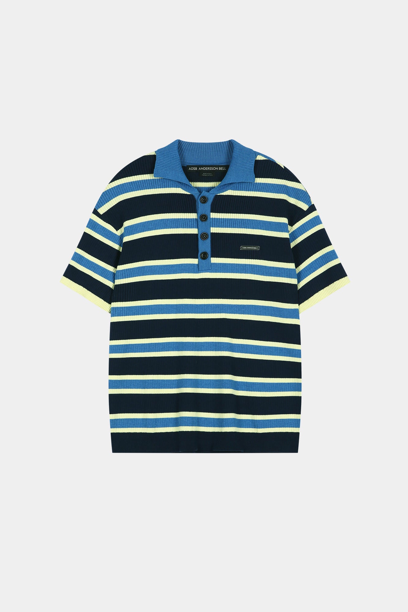 Andersson Bell - Brad Stripe Polo Sweater (Blue/Navy) product image 7 | TRAB K-Fashion Australia