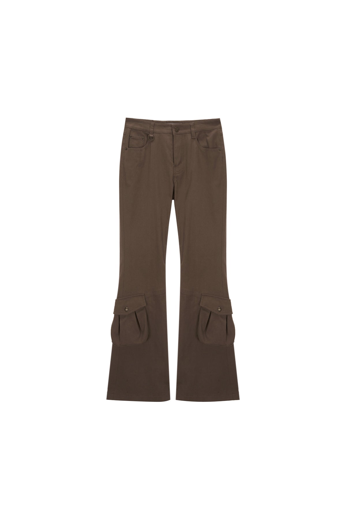 Matin Kim - Boots Cut Cargo Pants (Khaki Brown) product image 1 | TRAB K-Fashion Australia
