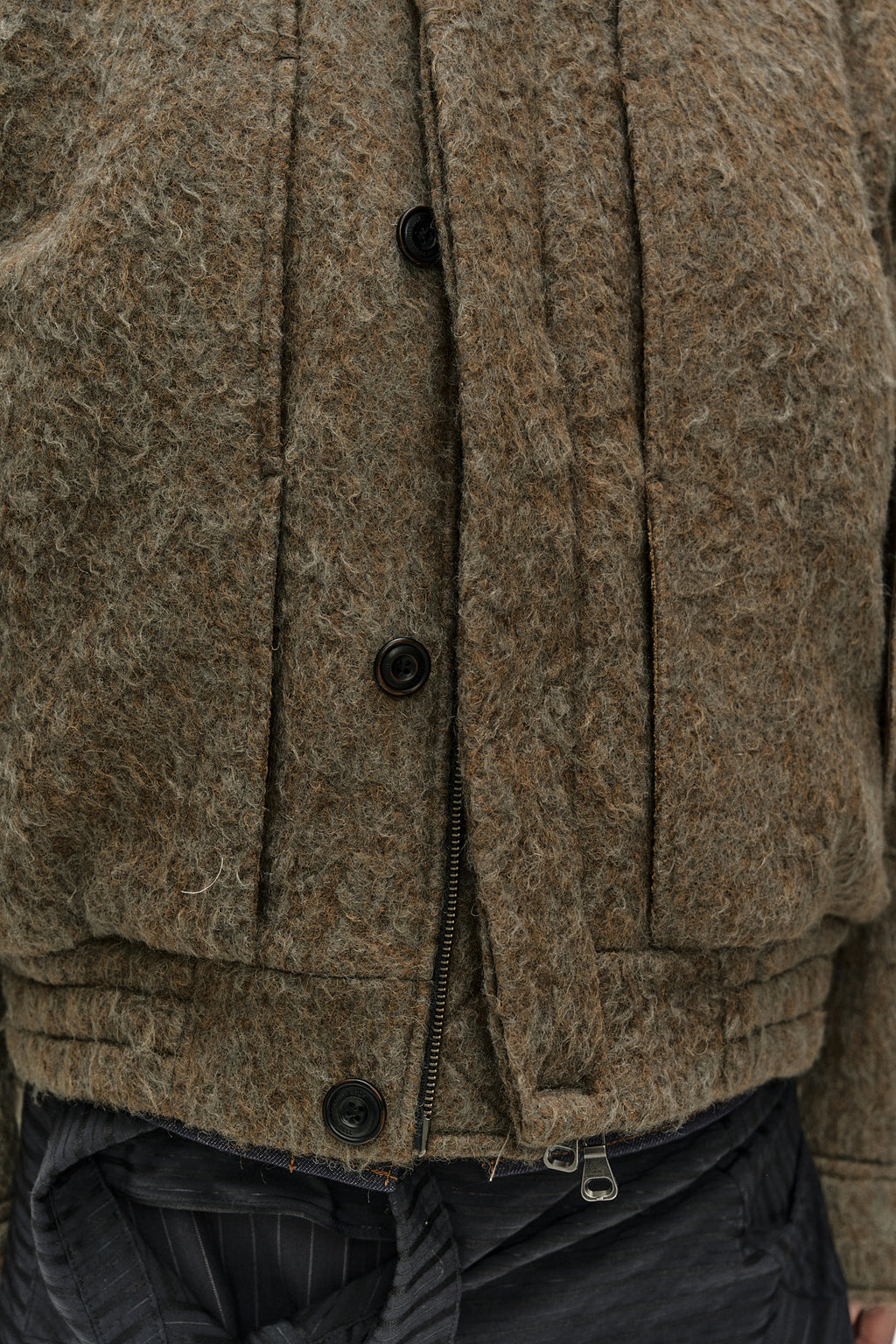 Andersson Bell - Linus Harrington Wool Jacket (brown/grey) (Brown/Grey) product image 11 | TRAB K-Fashion Australia