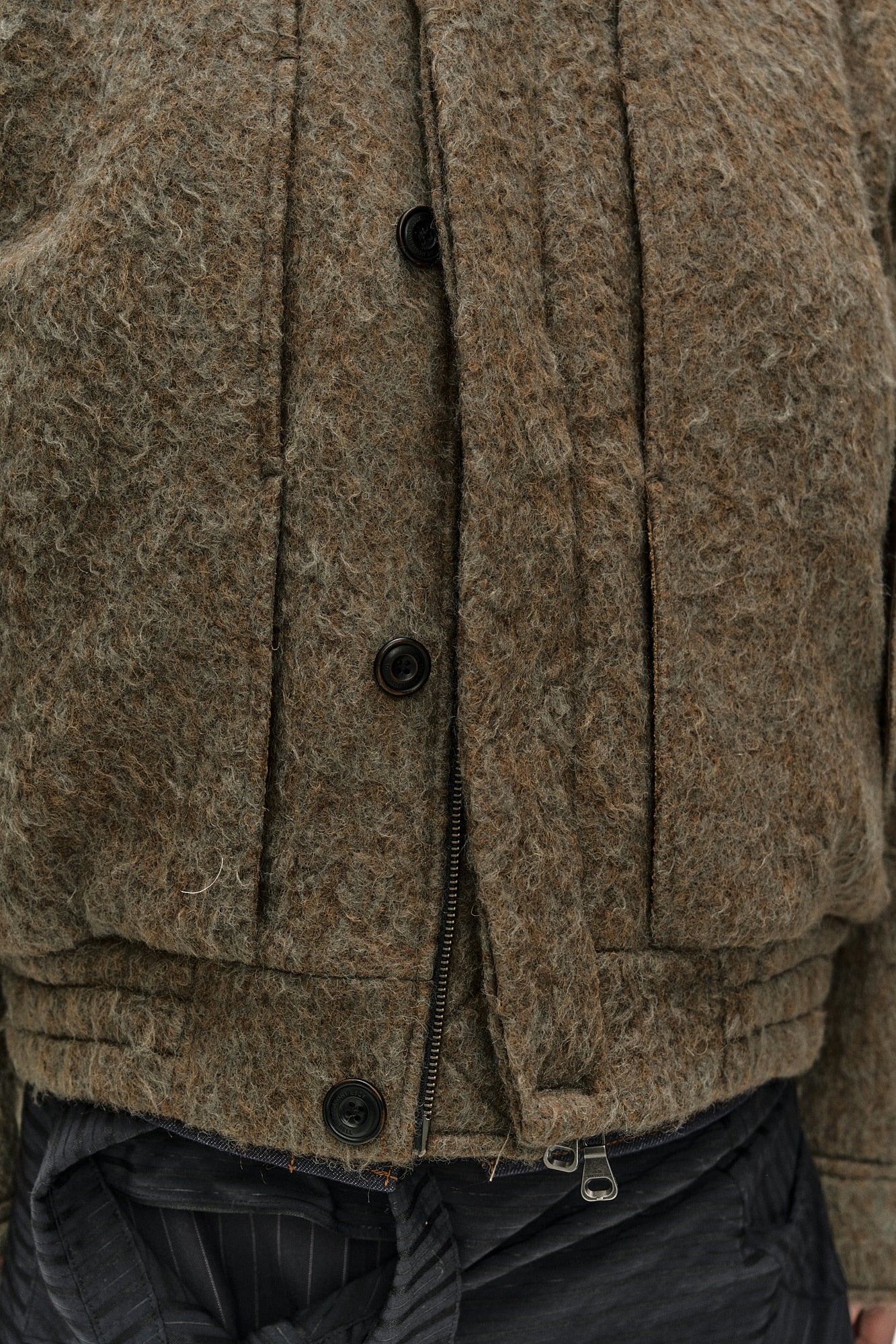 Andersson Bell - Linus Harrington Wool Jacket (brown/grey) (Brown/Grey) product image 11 | TRAB K-Fashion Australia