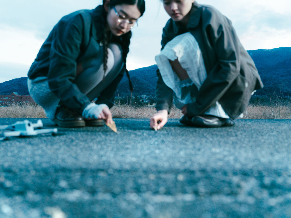 Coyseio - Round Collar Stitch Jacket (Blue Grey) product image 2 | TRAB K-Fashion Australia