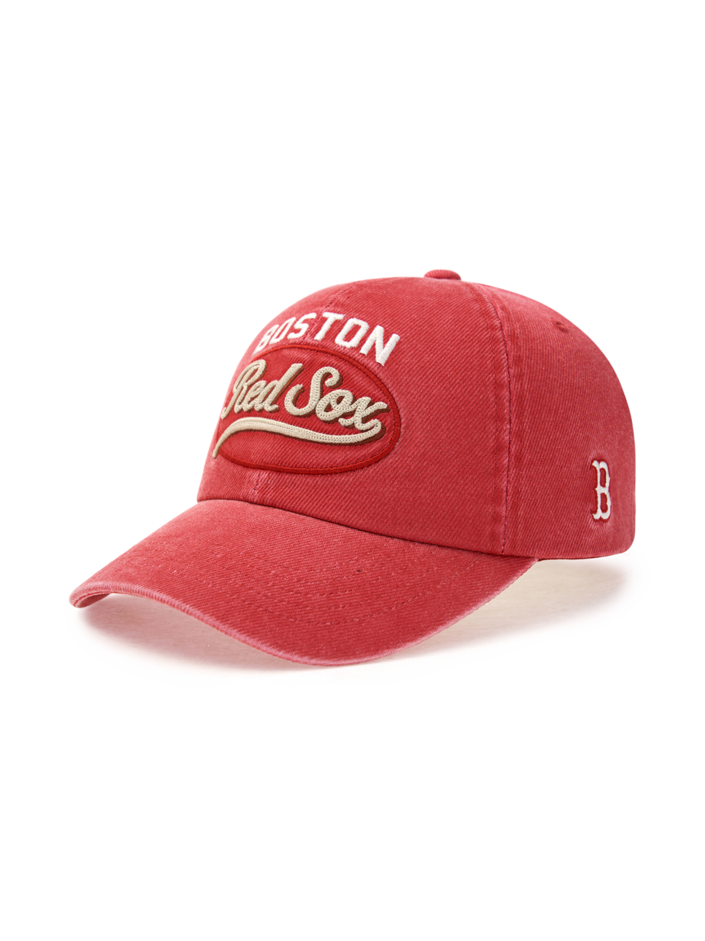 MLB Korea - MLB Varsity Vintage Cultive Stitching Unstructured Ball Cap Boston Red Sox (Red) product image 2 | TRAB K-Fashion Australia