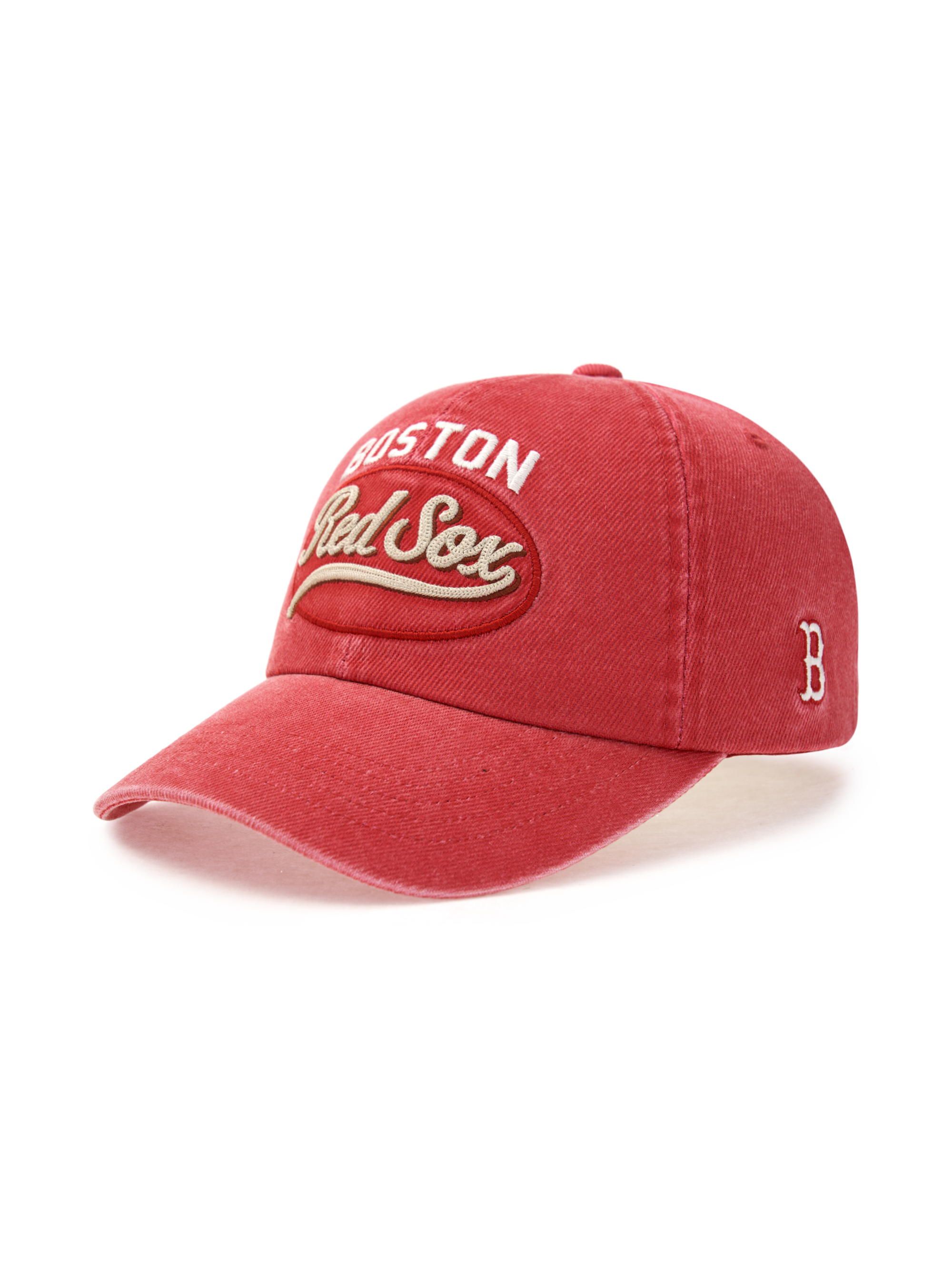 MLB Korea - MLB Varsity Vintage Cultive Stitching Unstructured Ball Cap Boston Red Sox (Red) product image 2 | TRAB K-Fashion Australia