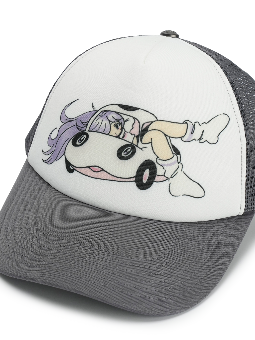 San San Gear - San San X Yuminha Mesh Cap (Grey) product image 5 | TRAB K-Fashion Australia
